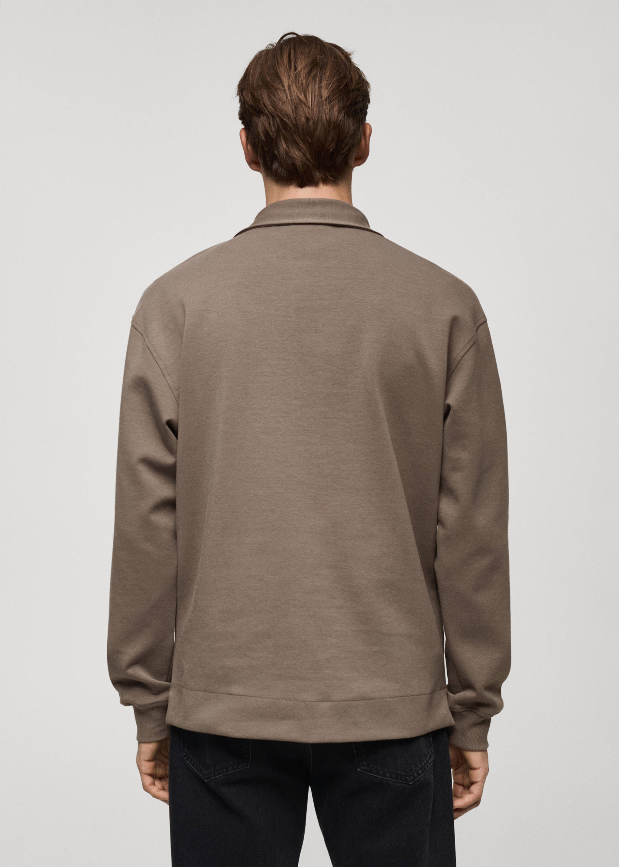 Relaxed-fit cotton polo - Reverse of the article