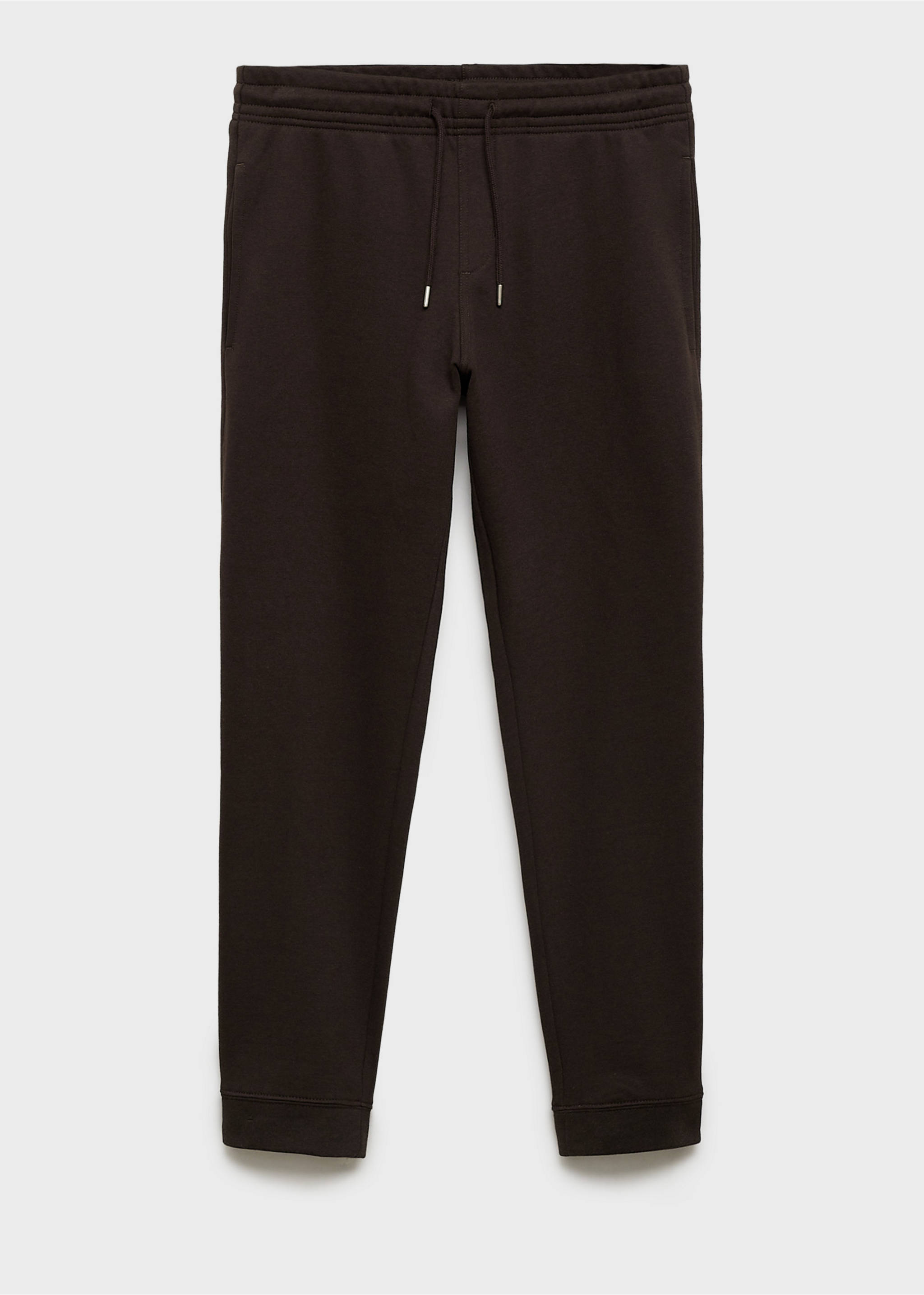 Jogger algodón cordón - Artículo sin modelo, Chocolate. Ref: 77077112-00.
