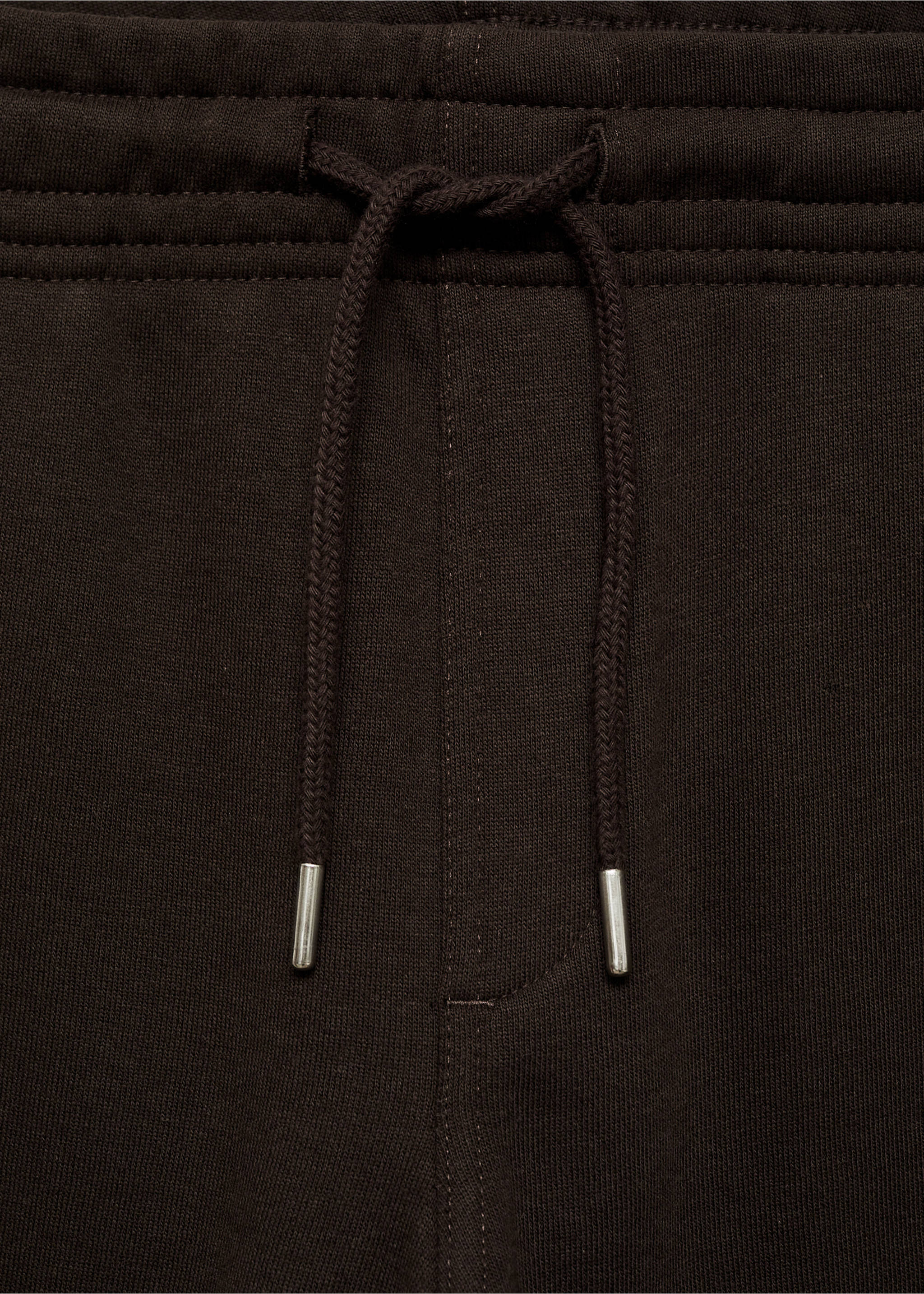 Jogger algodón cordón - Detalle del artículo 8, Chocolate. Ref: 77077112-00.