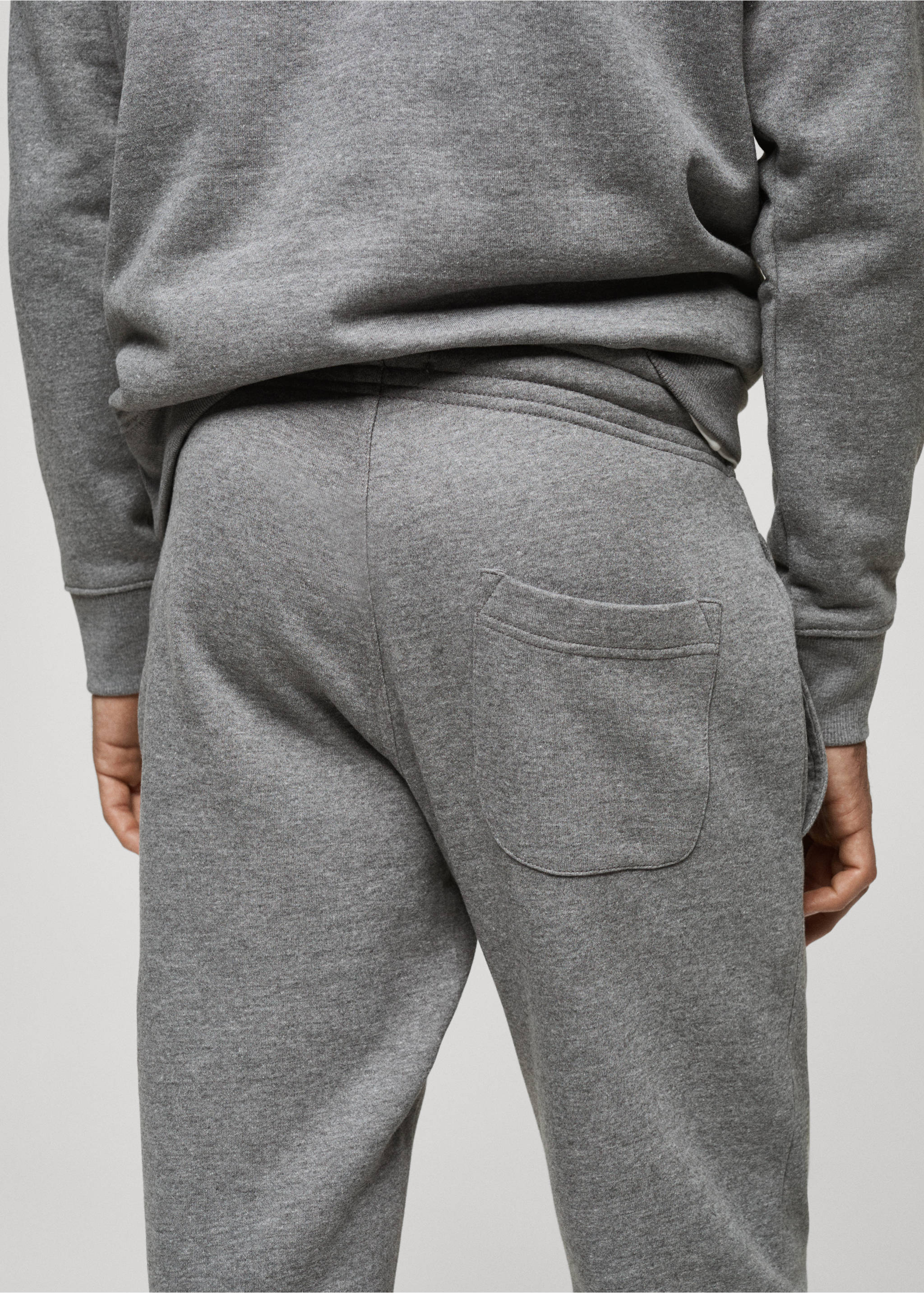 Jogger algodón cordón - Detalle del artículo 3, Gris medio vigoré. Ref: 77077112-00.