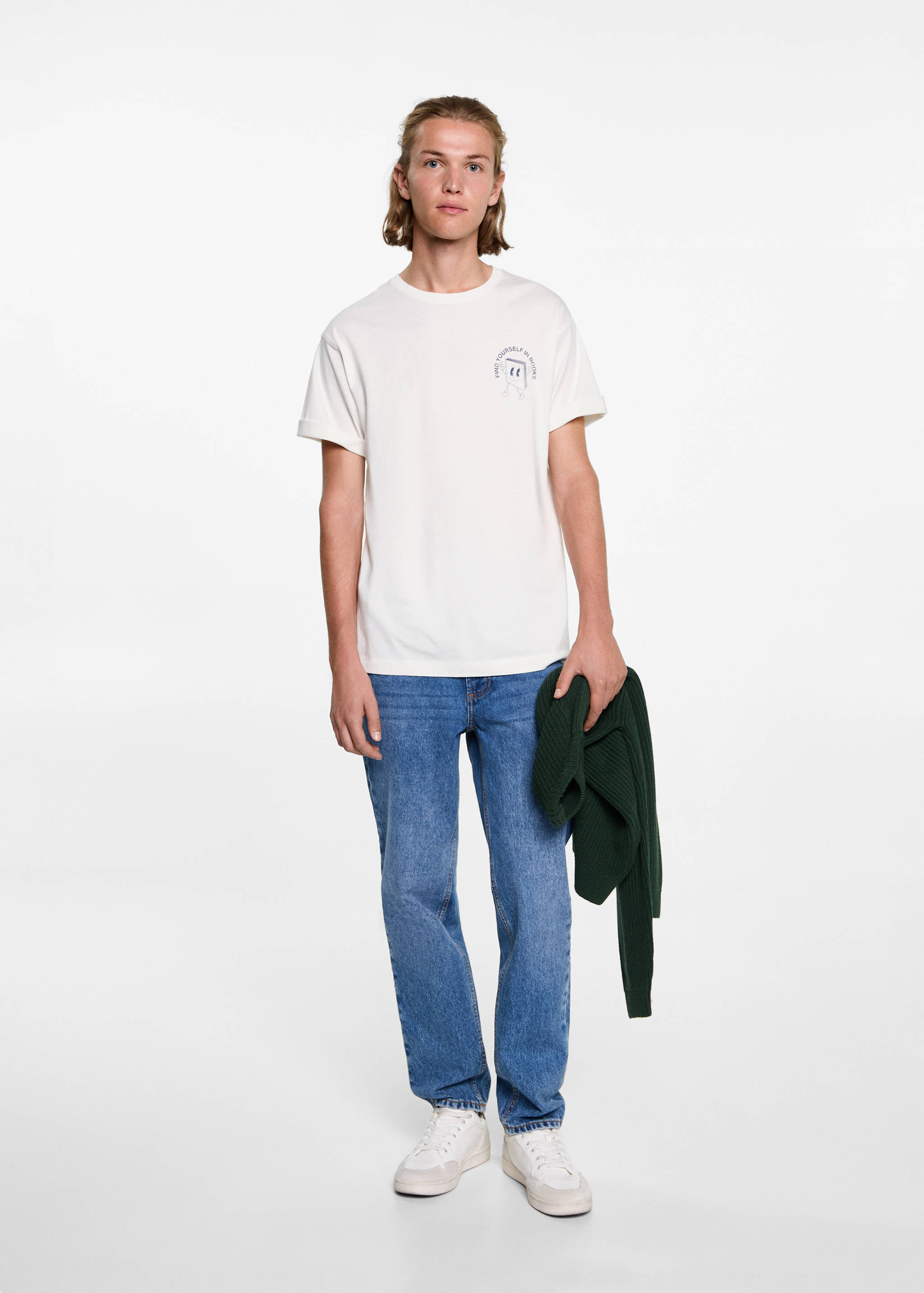 Футболка оверсайз с принтом - Общий план