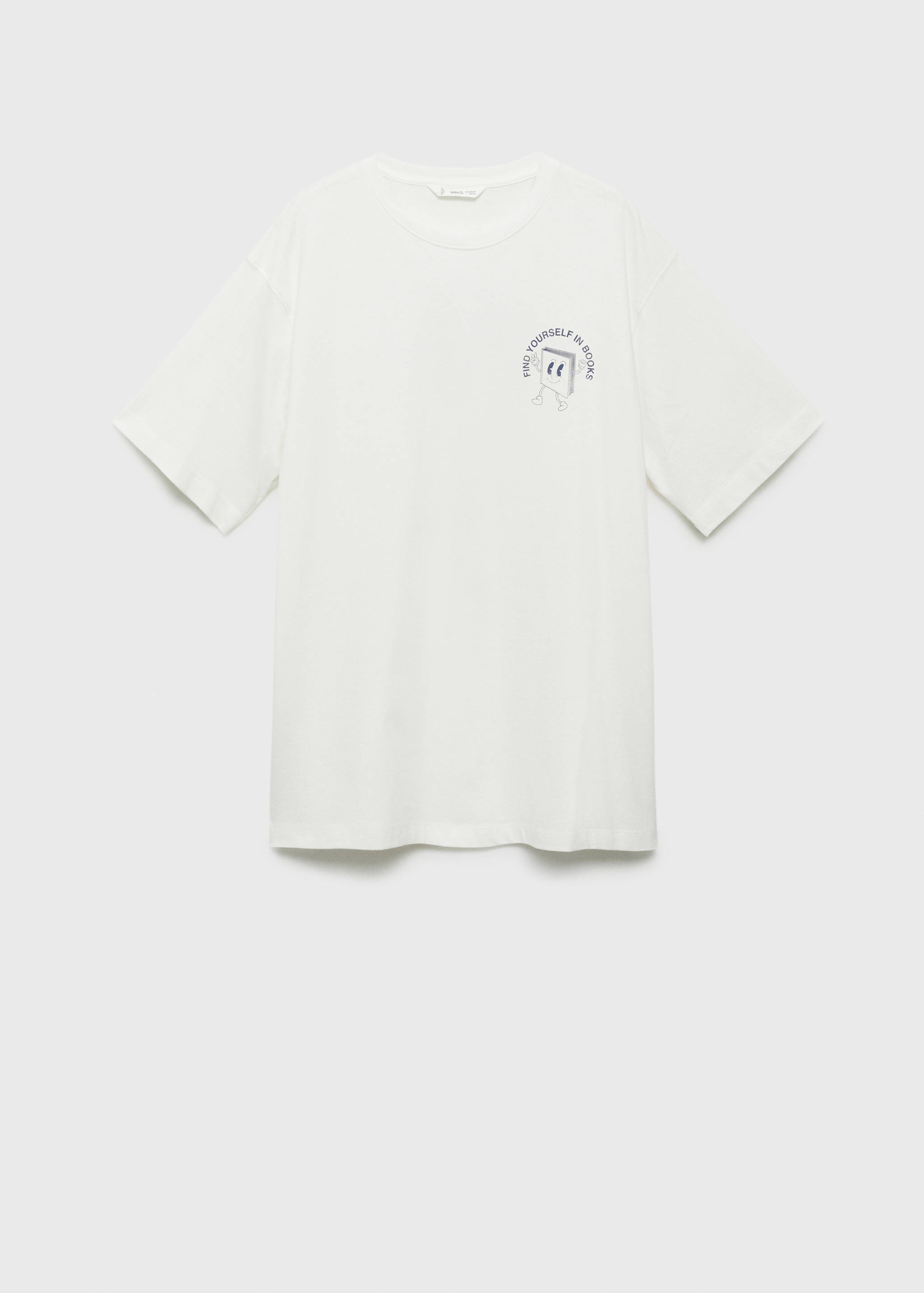 Футболка оверсайз с принтом - Изделие без модели