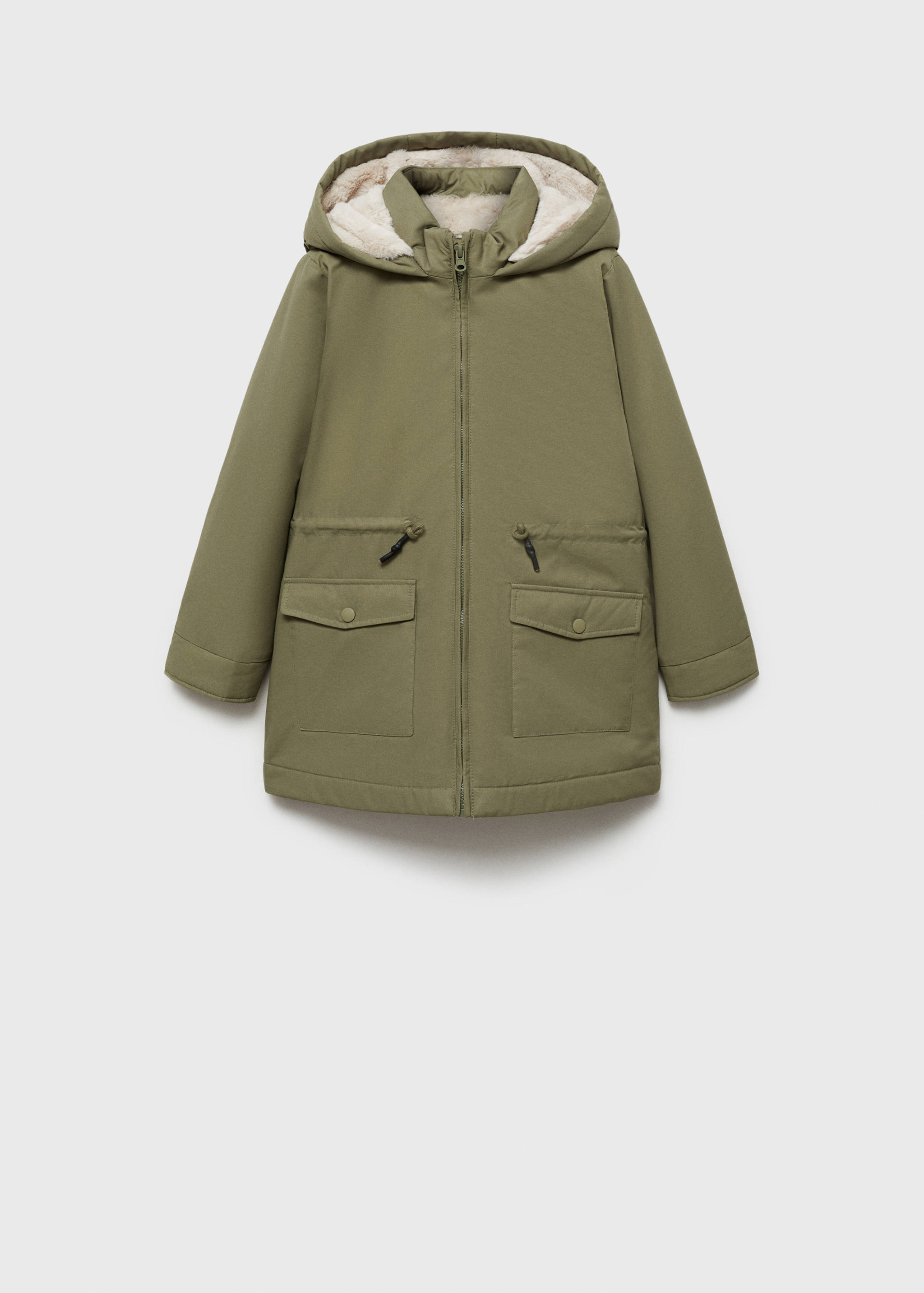 Parka with fur-effect lining - Article without model