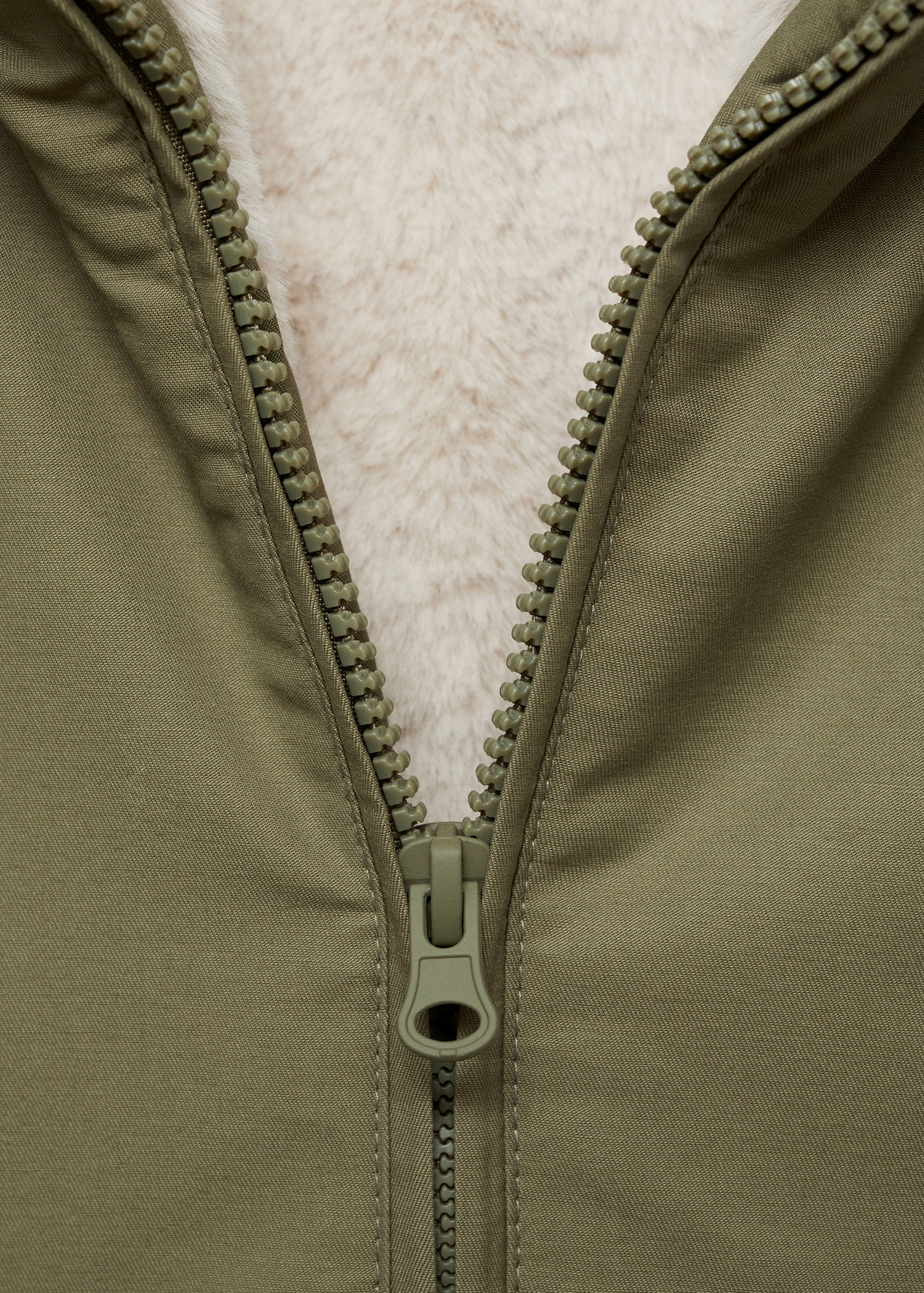 Parka with fur-effect lining - Details of the article 8
