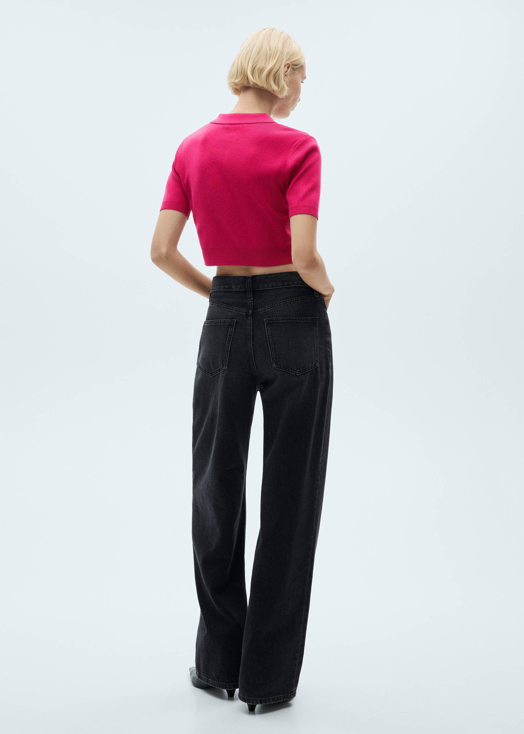 Polo punto crop - Reverso del artículo