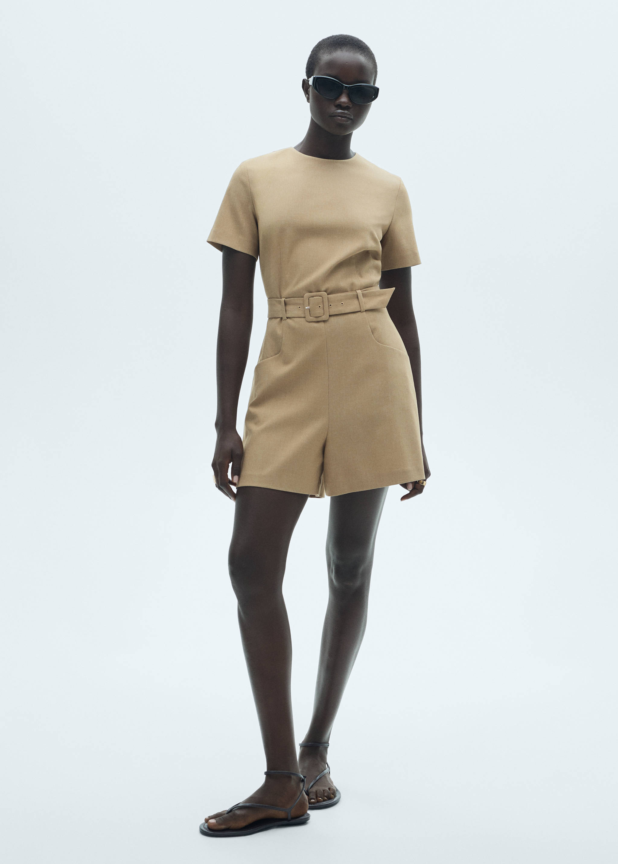 Belt short jumpsuit - General plane
