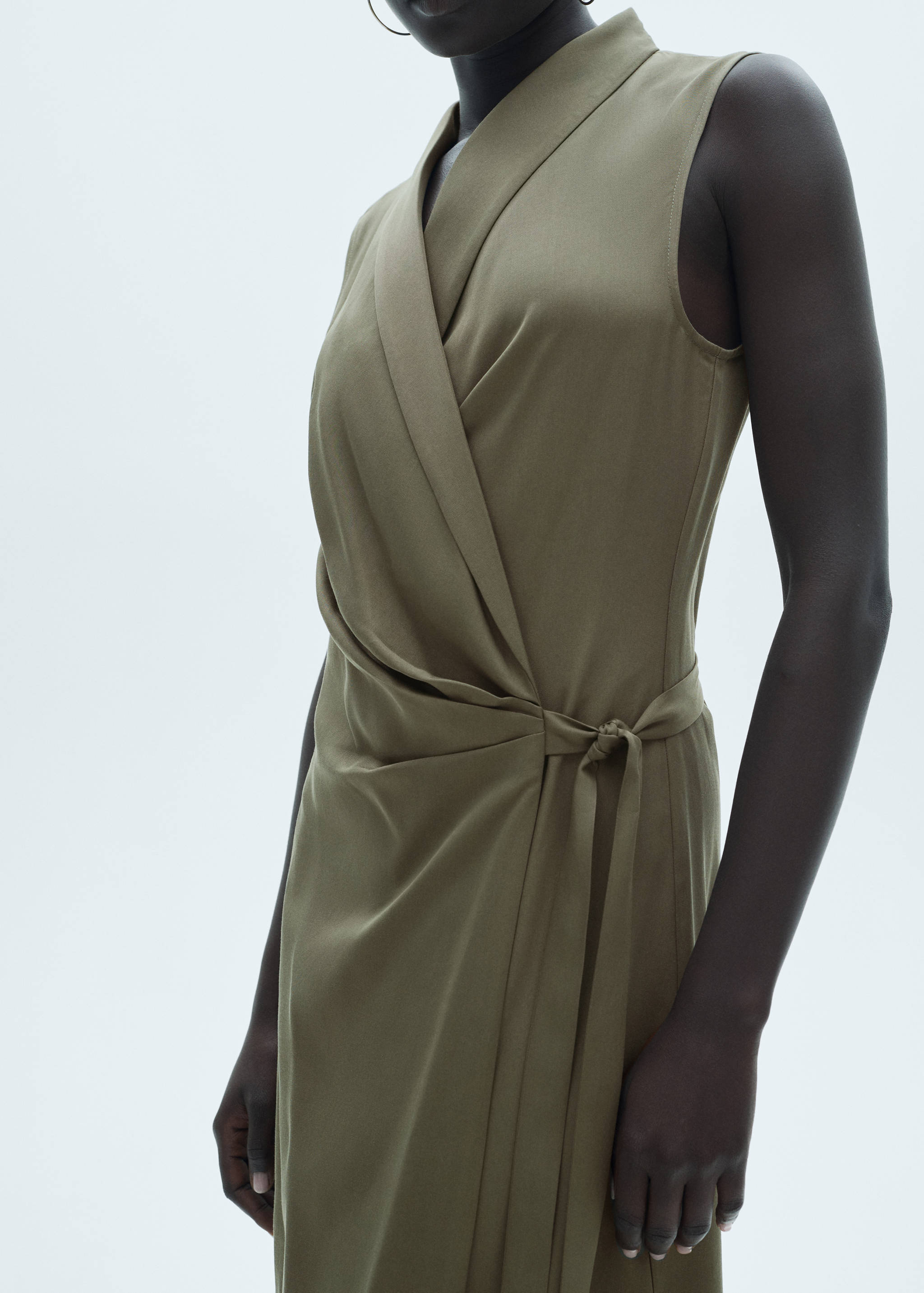 Lyocell dress with knot detail - Details of the article 6