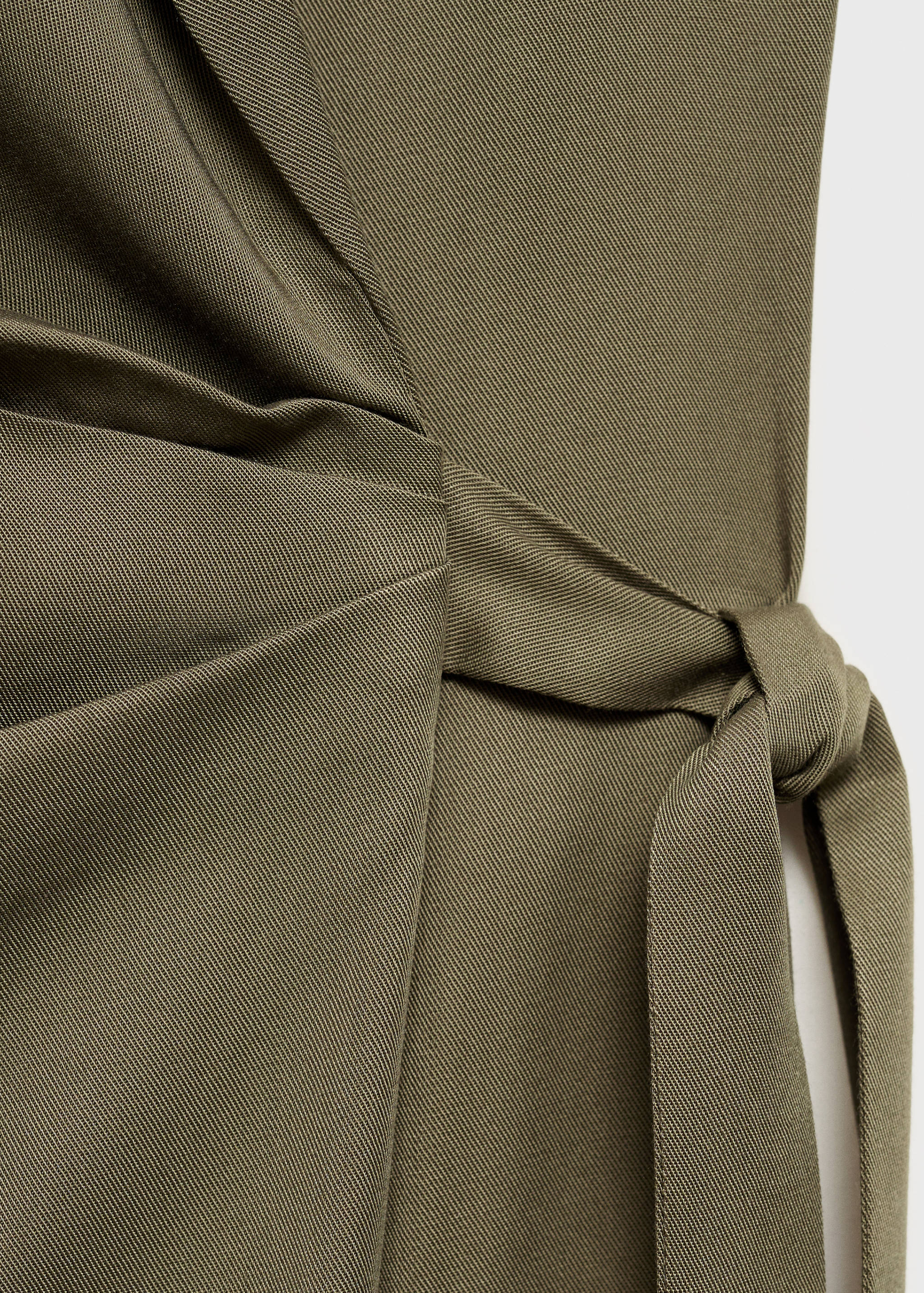 Lyocell dress with knot detail - Details of the article 0