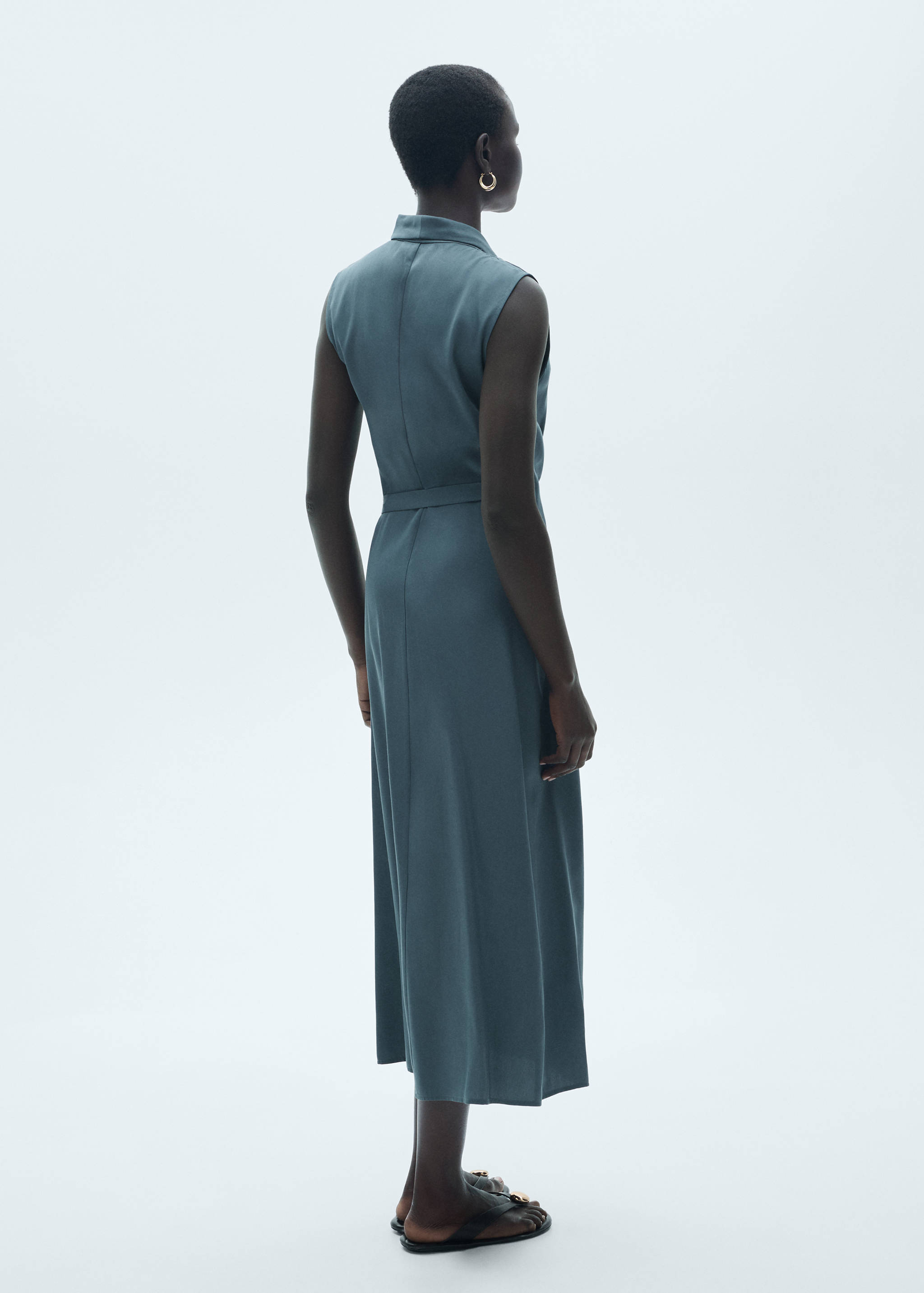 Lyocell dress with knot detail - Reverse of the article