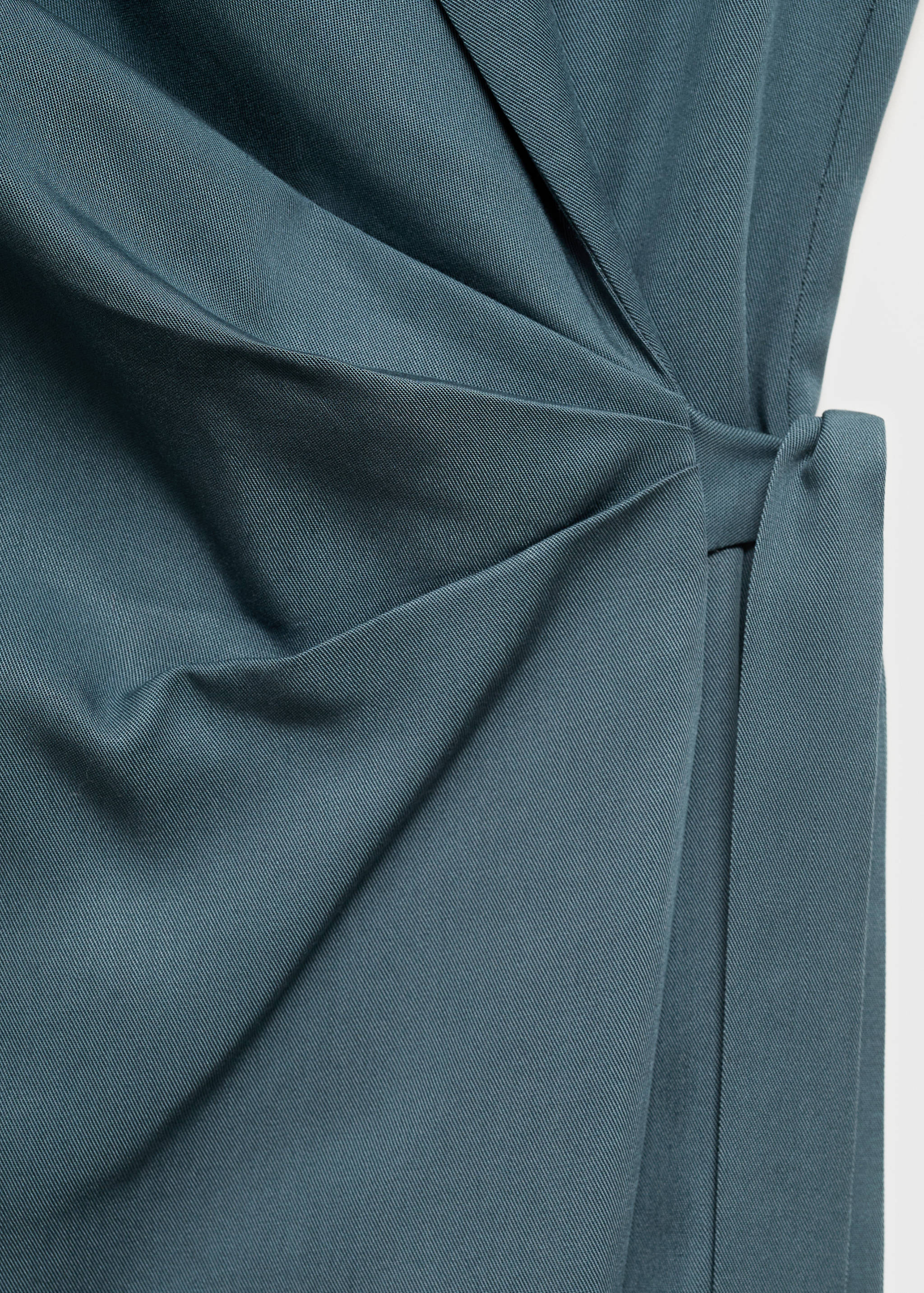 Lyocell dress with knot detail - Details of the article 0