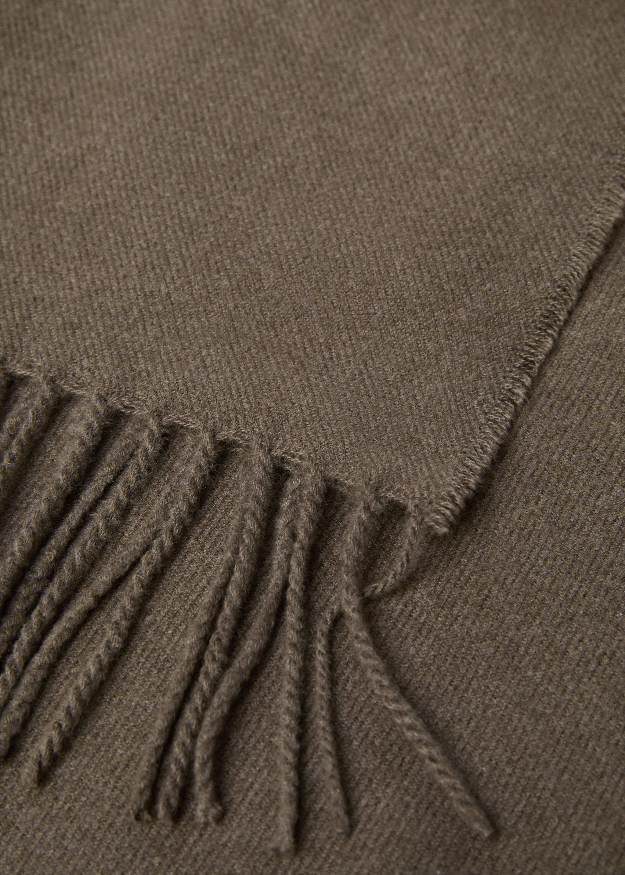 Smooth fringed blanket 130x180cm - Details of the article 1