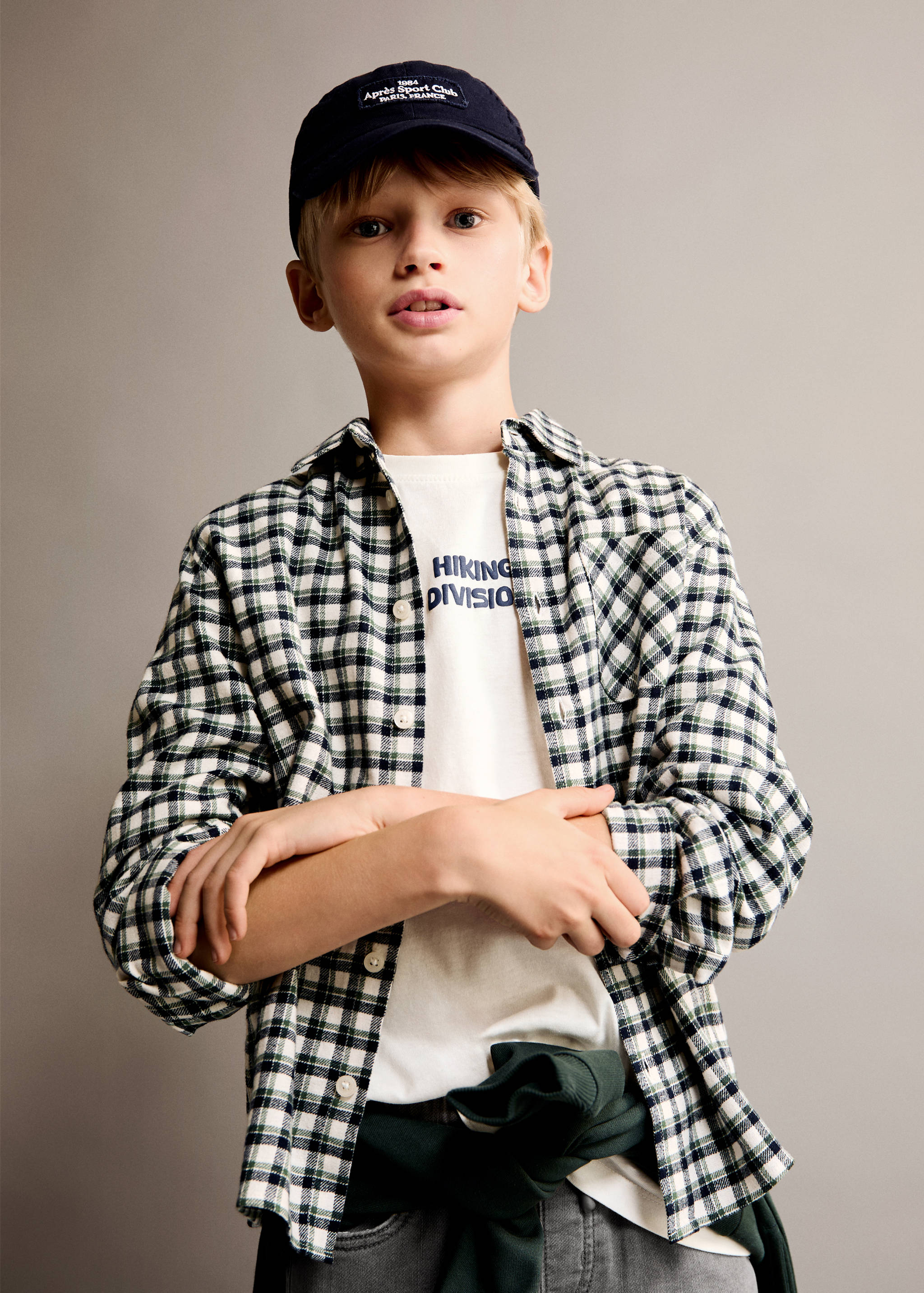 Check cotton shirt - Details of the article 1