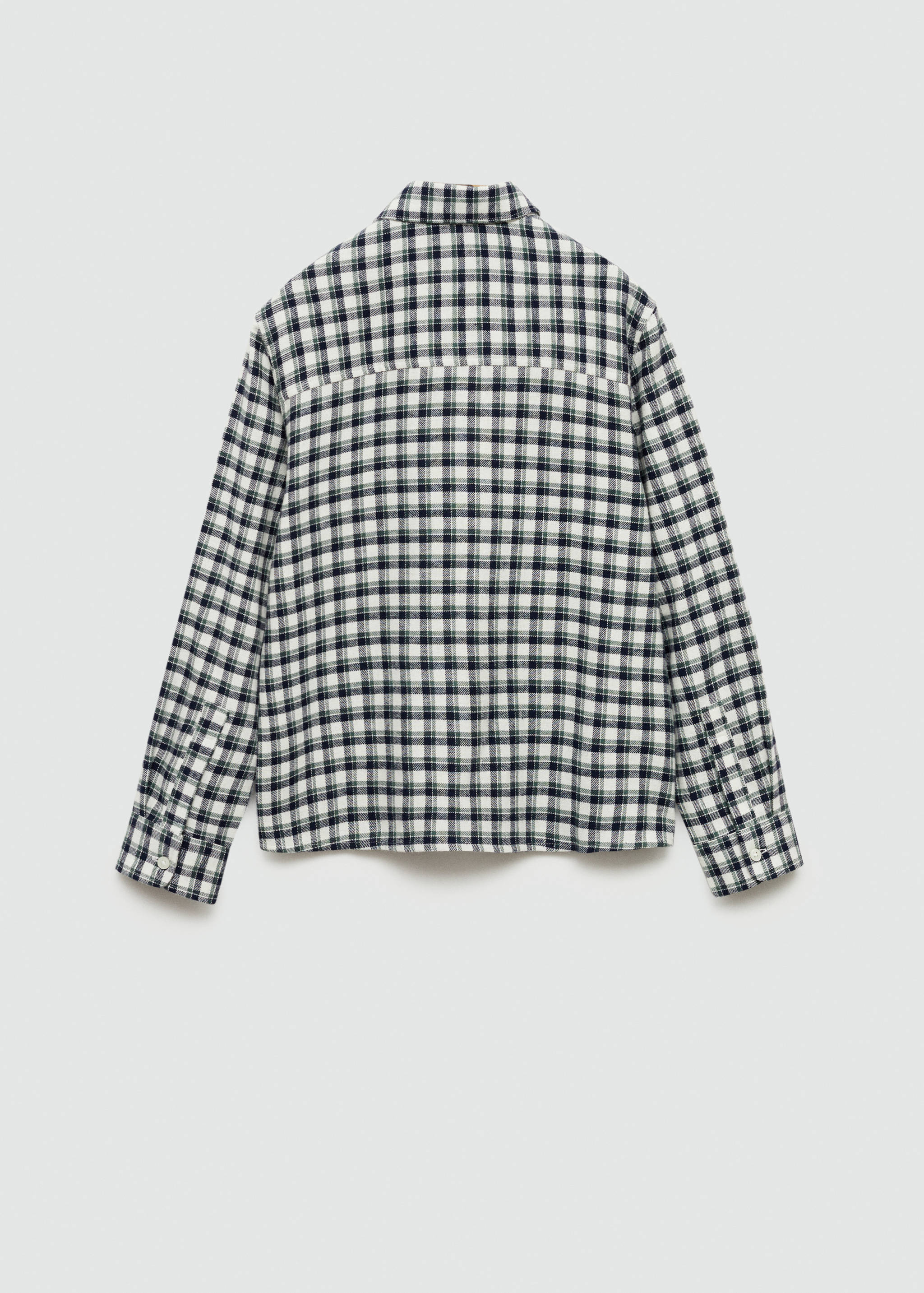 Check cotton shirt - Reverse of the article
