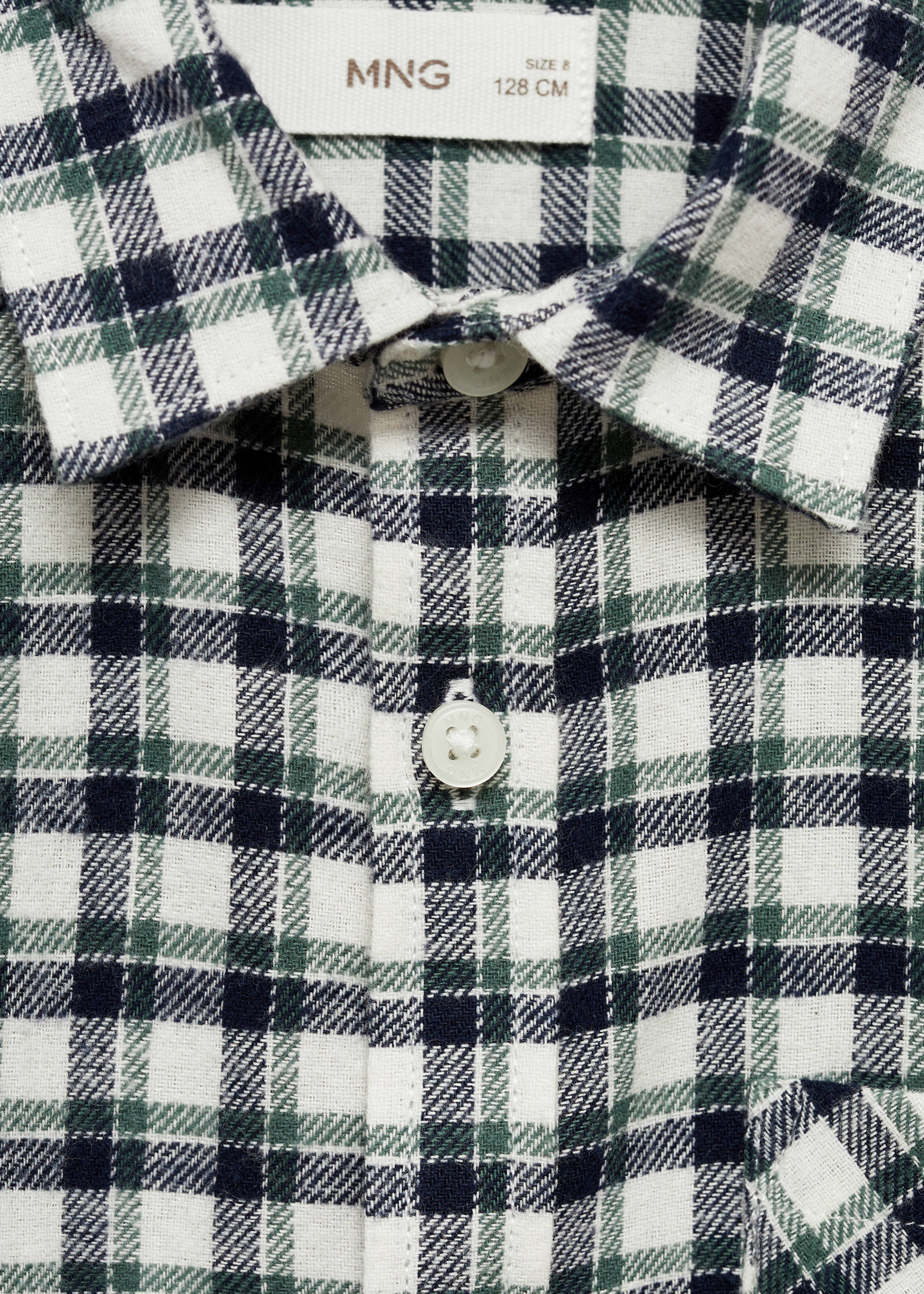 Check cotton shirt - Details of the article 8