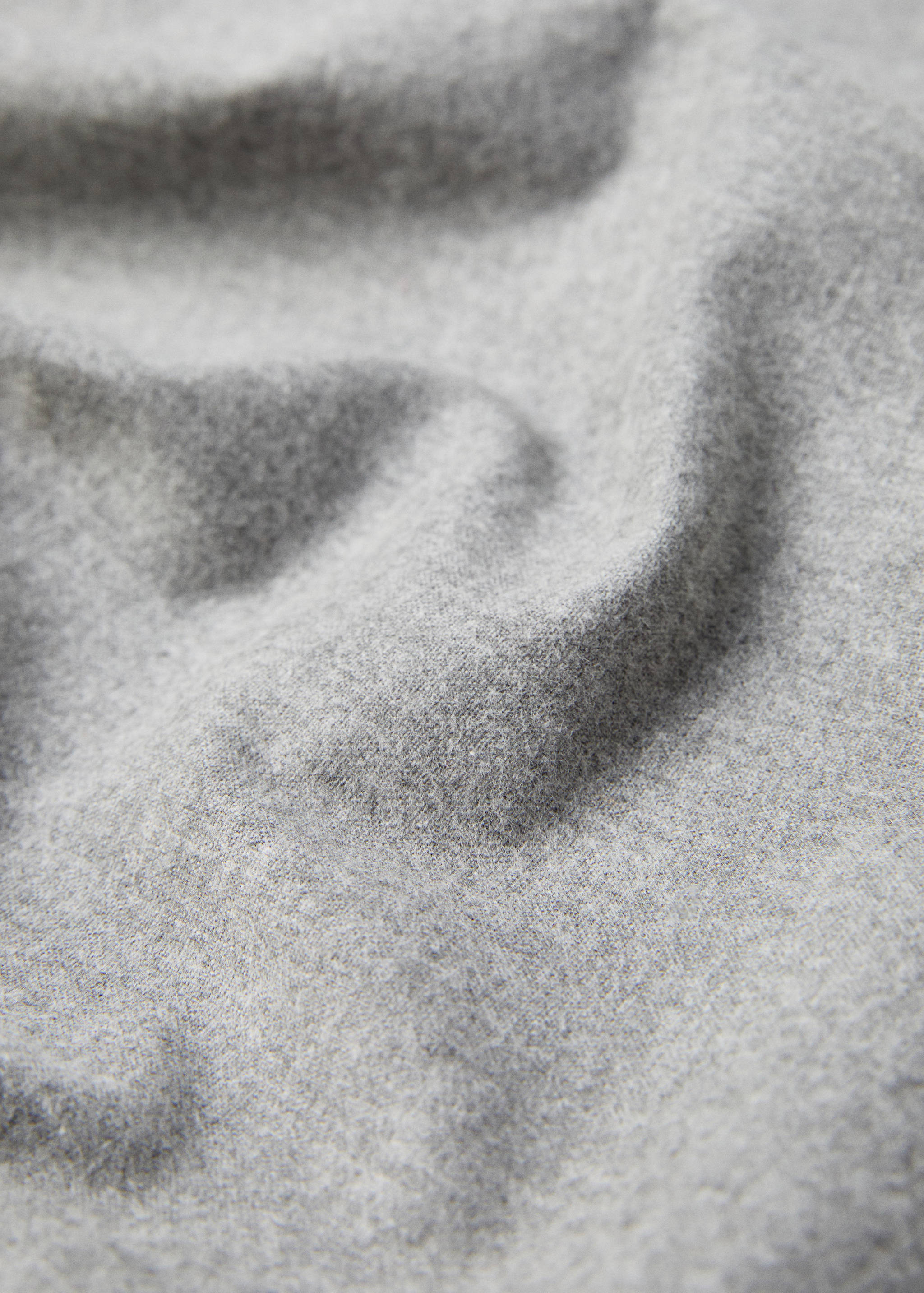 Plain flannel fitted sheet 180cm bed - Medium plane