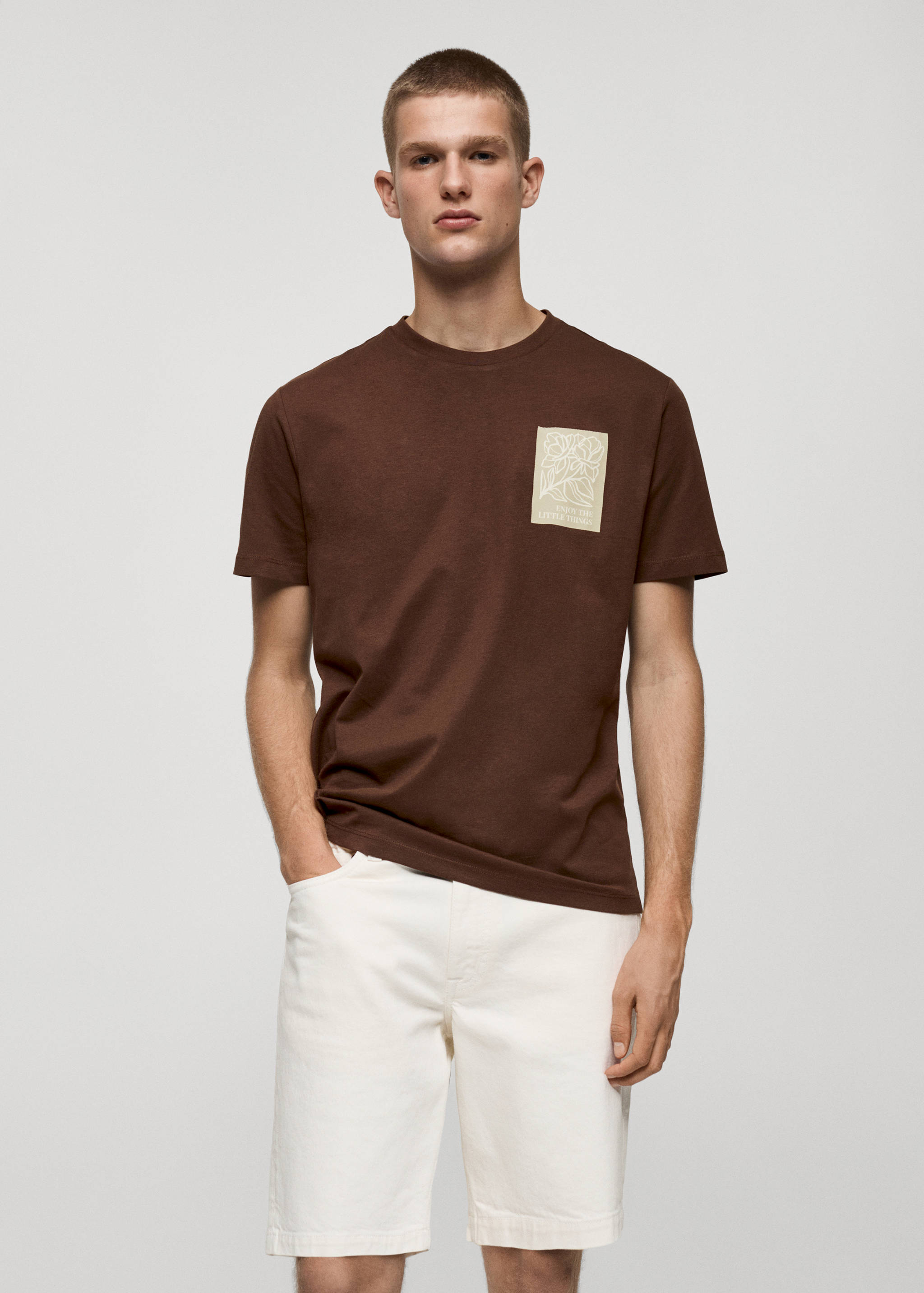 100% cotton printed t-shirt - Medium plane