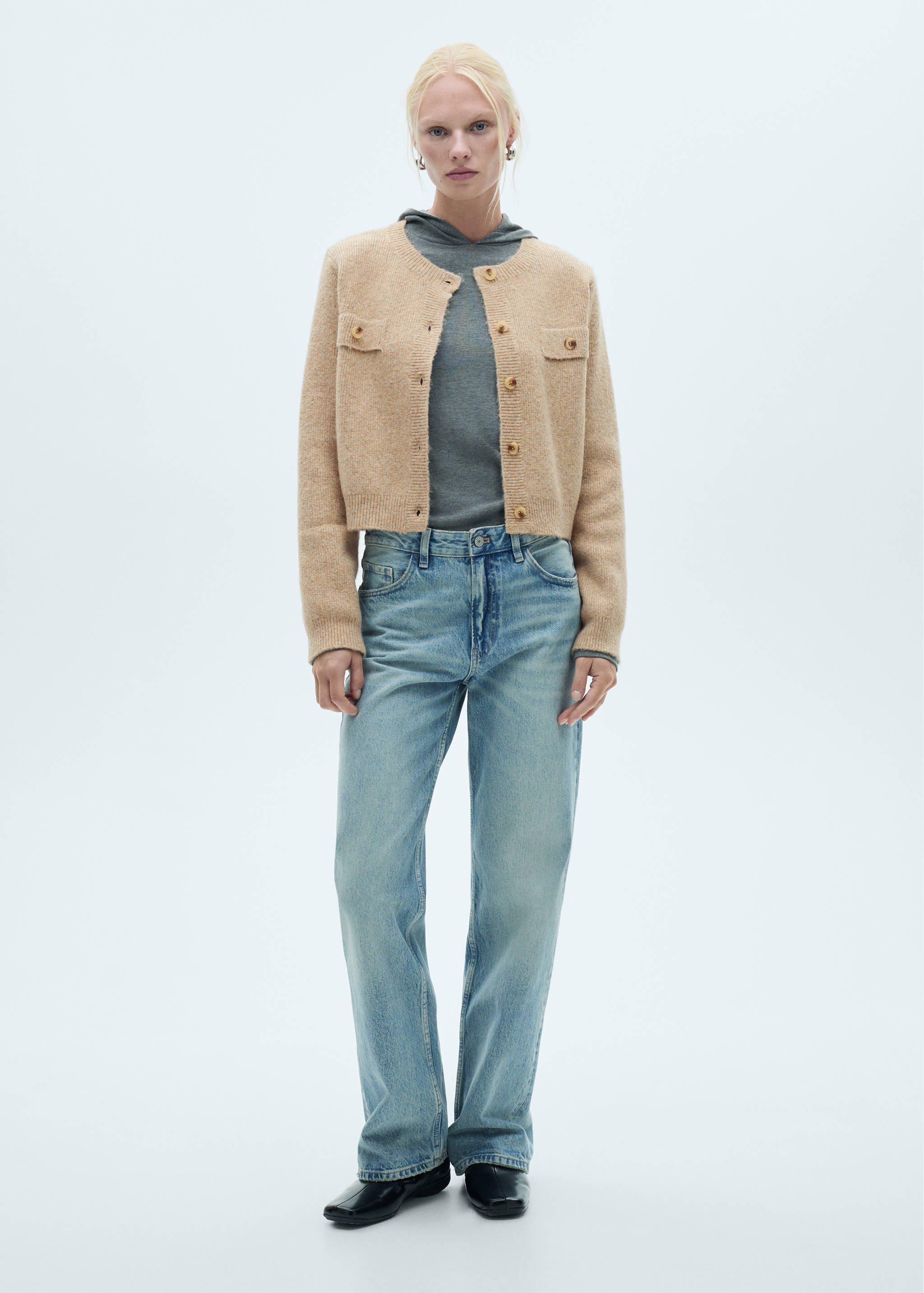 Риспена плетена жилетка с копчета - Данни за артикула 6