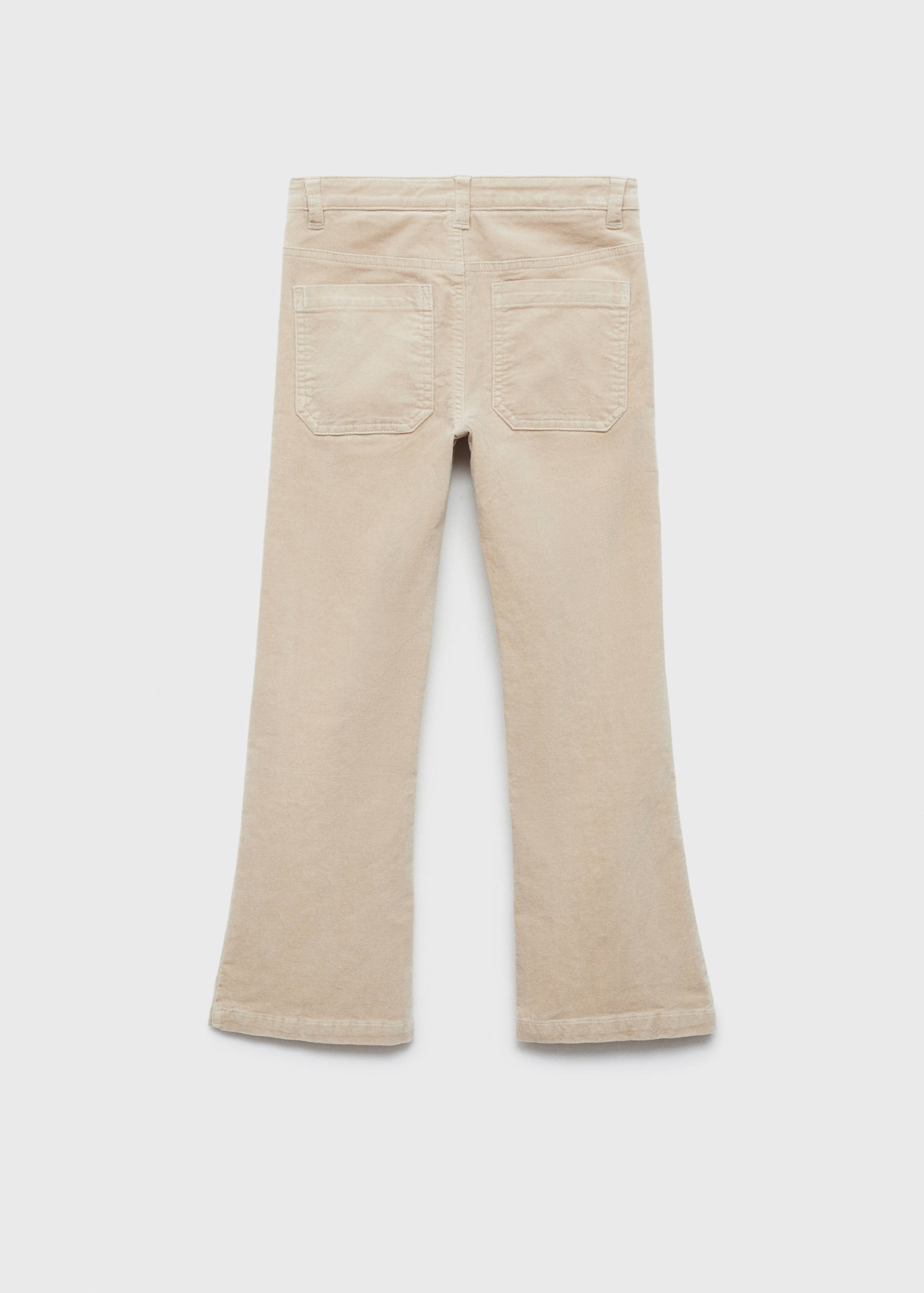 Velvet flared pants - Reverse of the article
