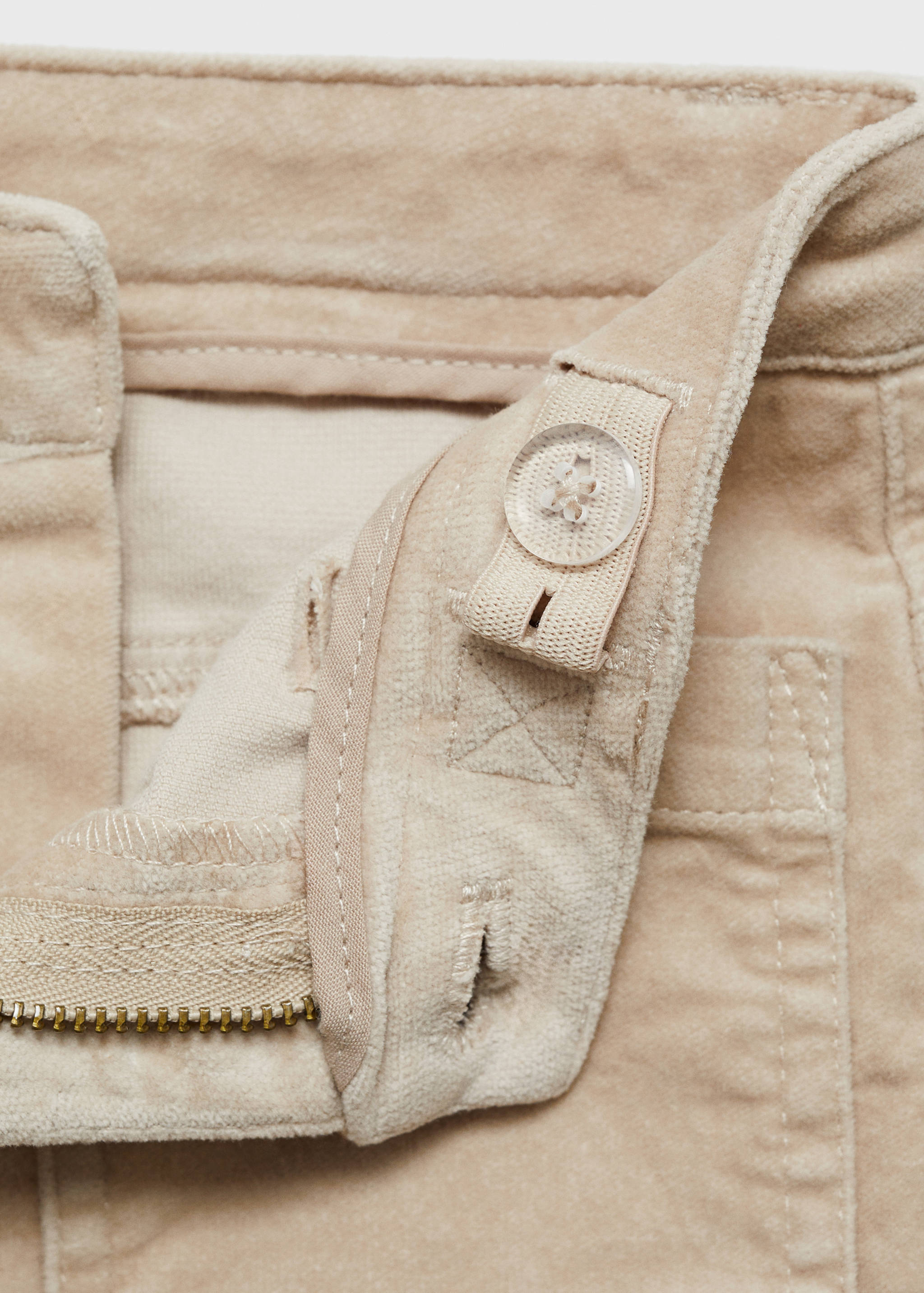 Velvet flared pants - Details of the article 0