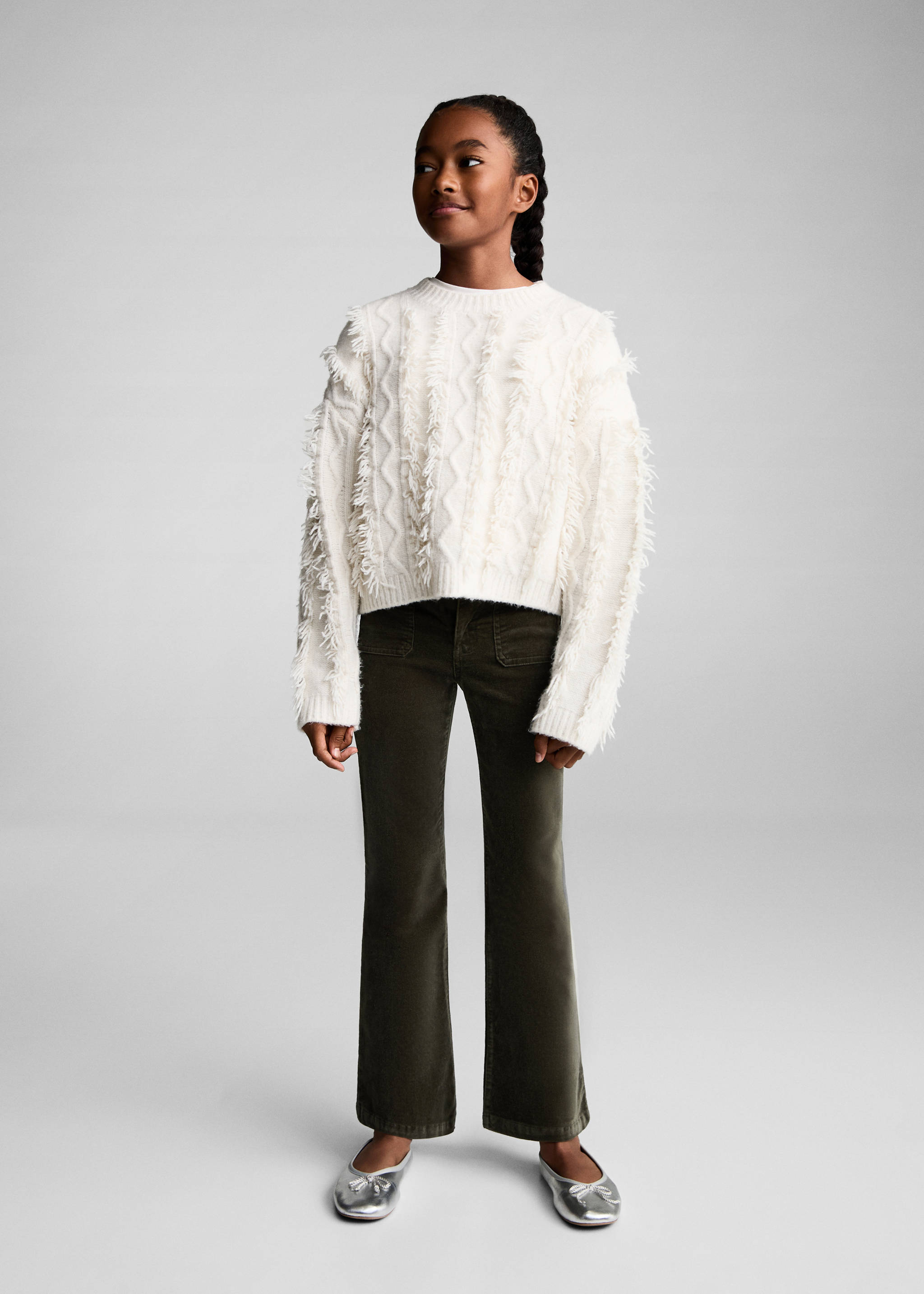 Velvet flared pants - General plane