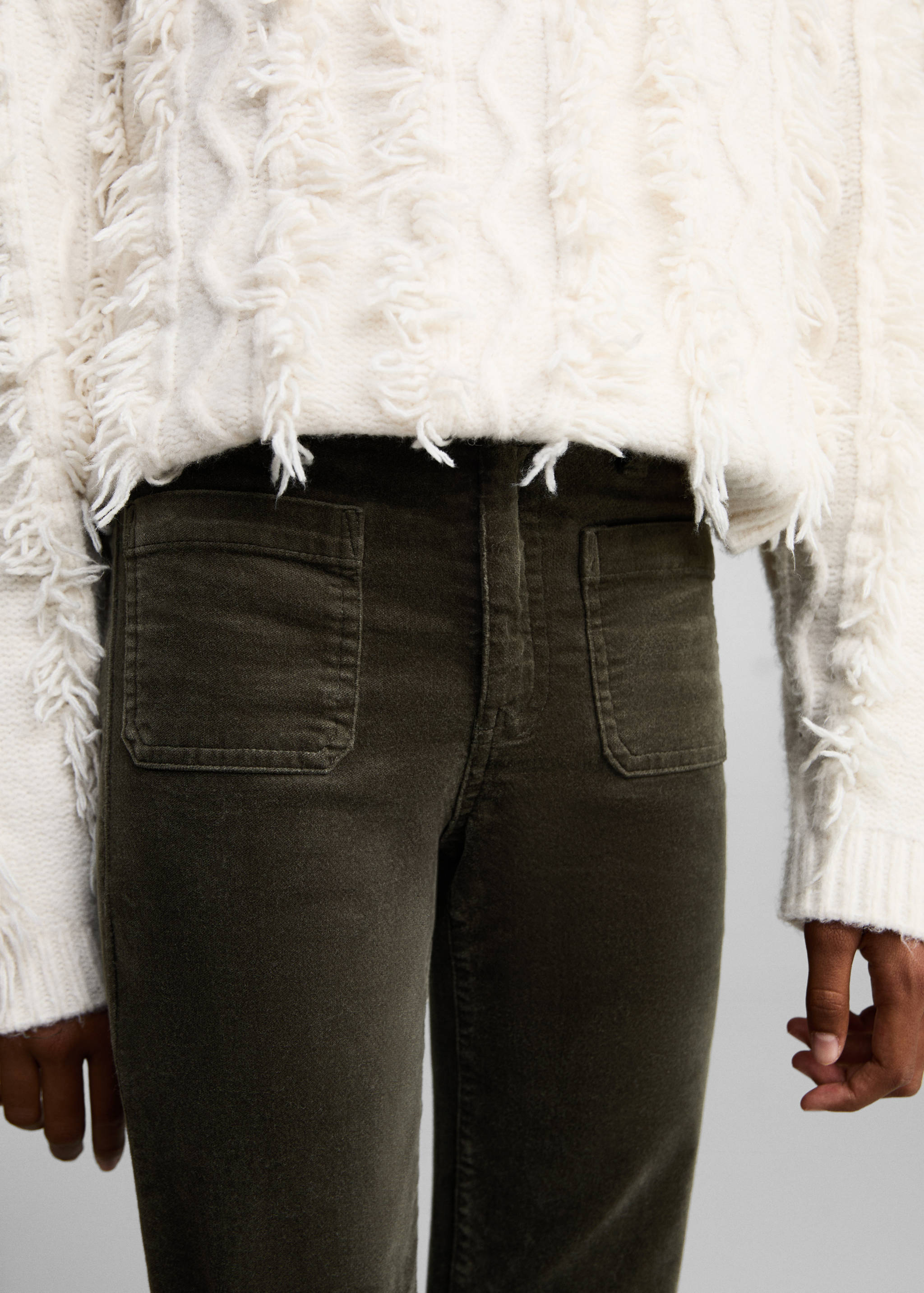 Velvet flared pants - Details of the article 6