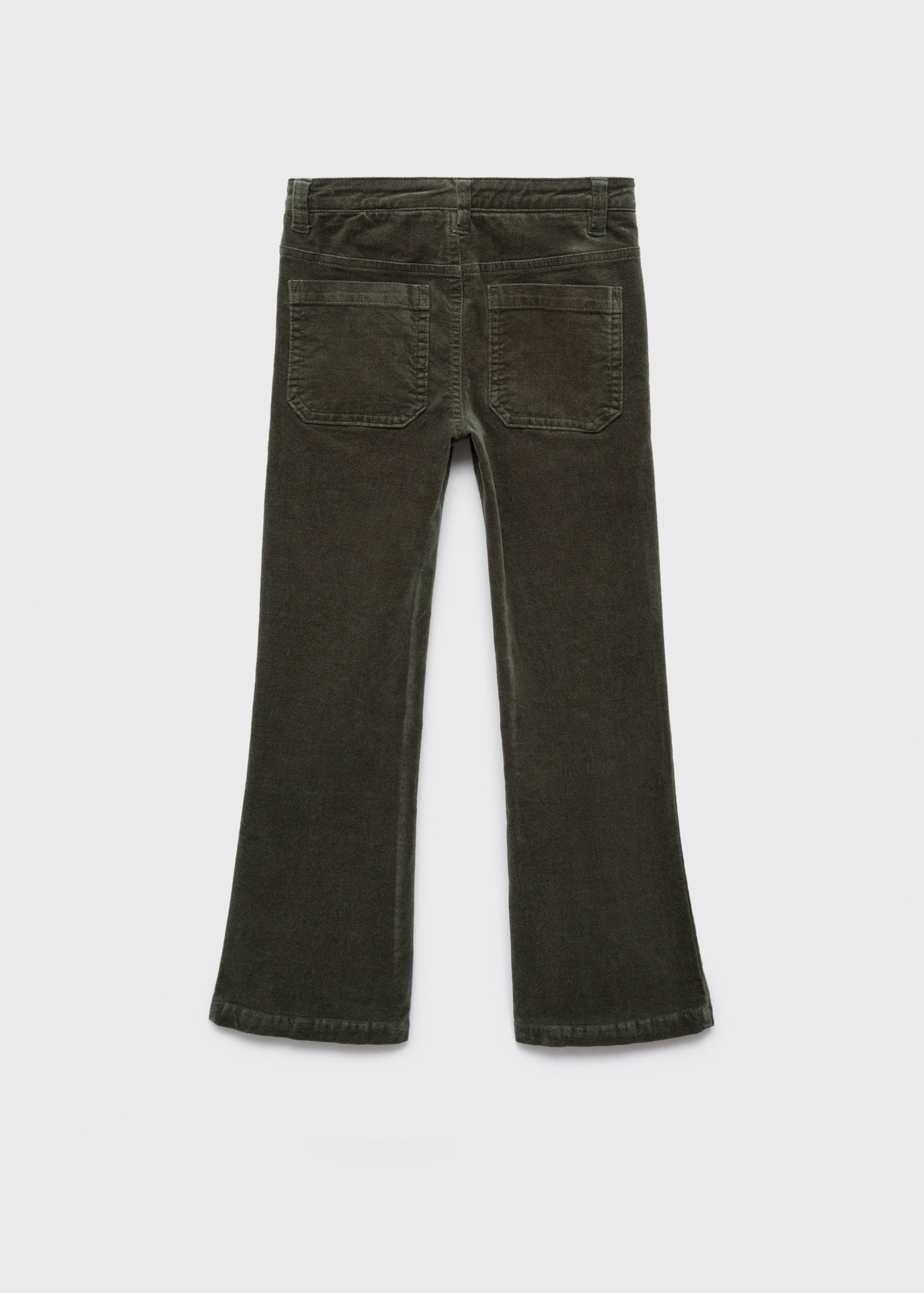 Velvet flared pants - Reverse of the article