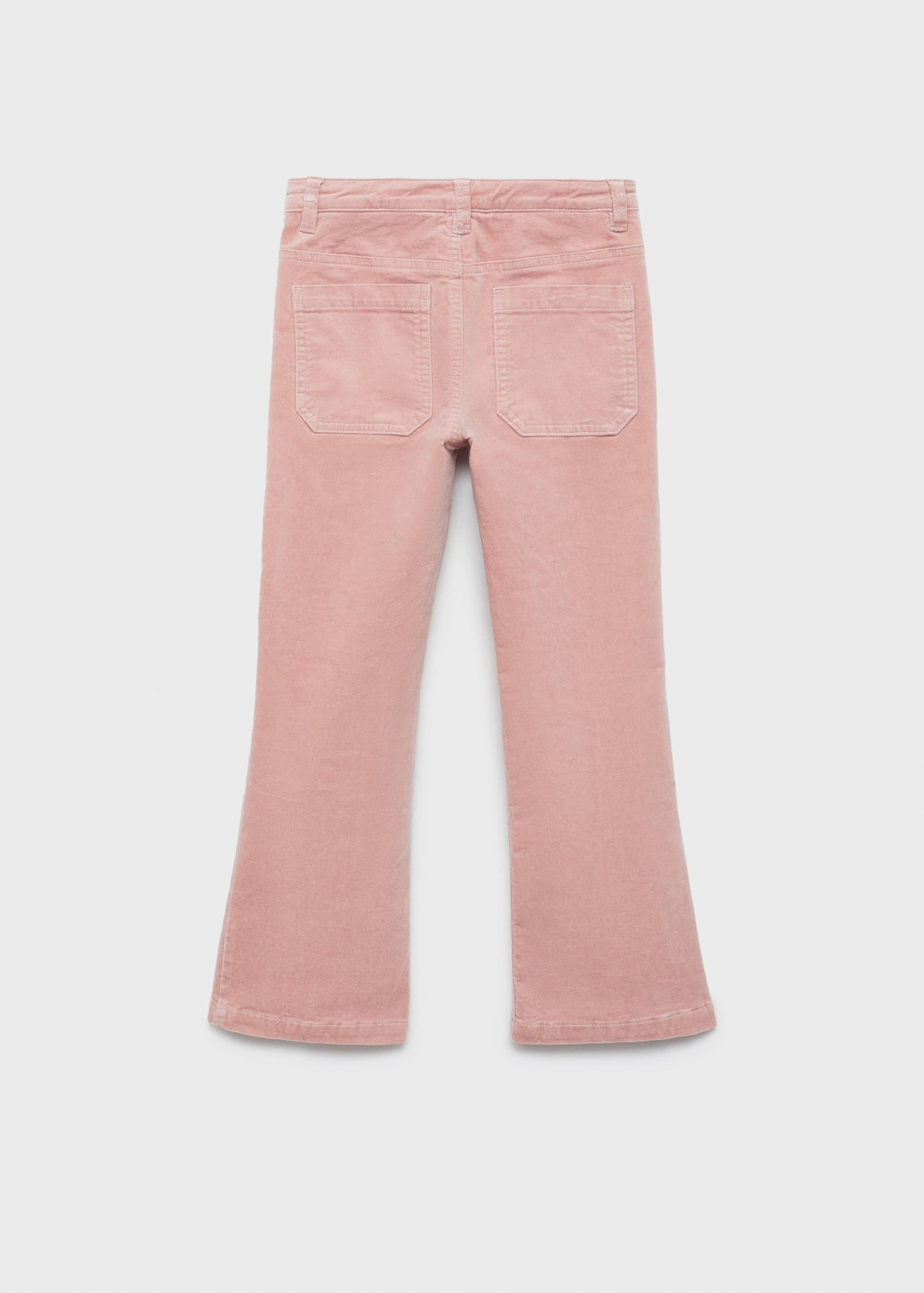 Velvet flared pants - Reverse of the article
