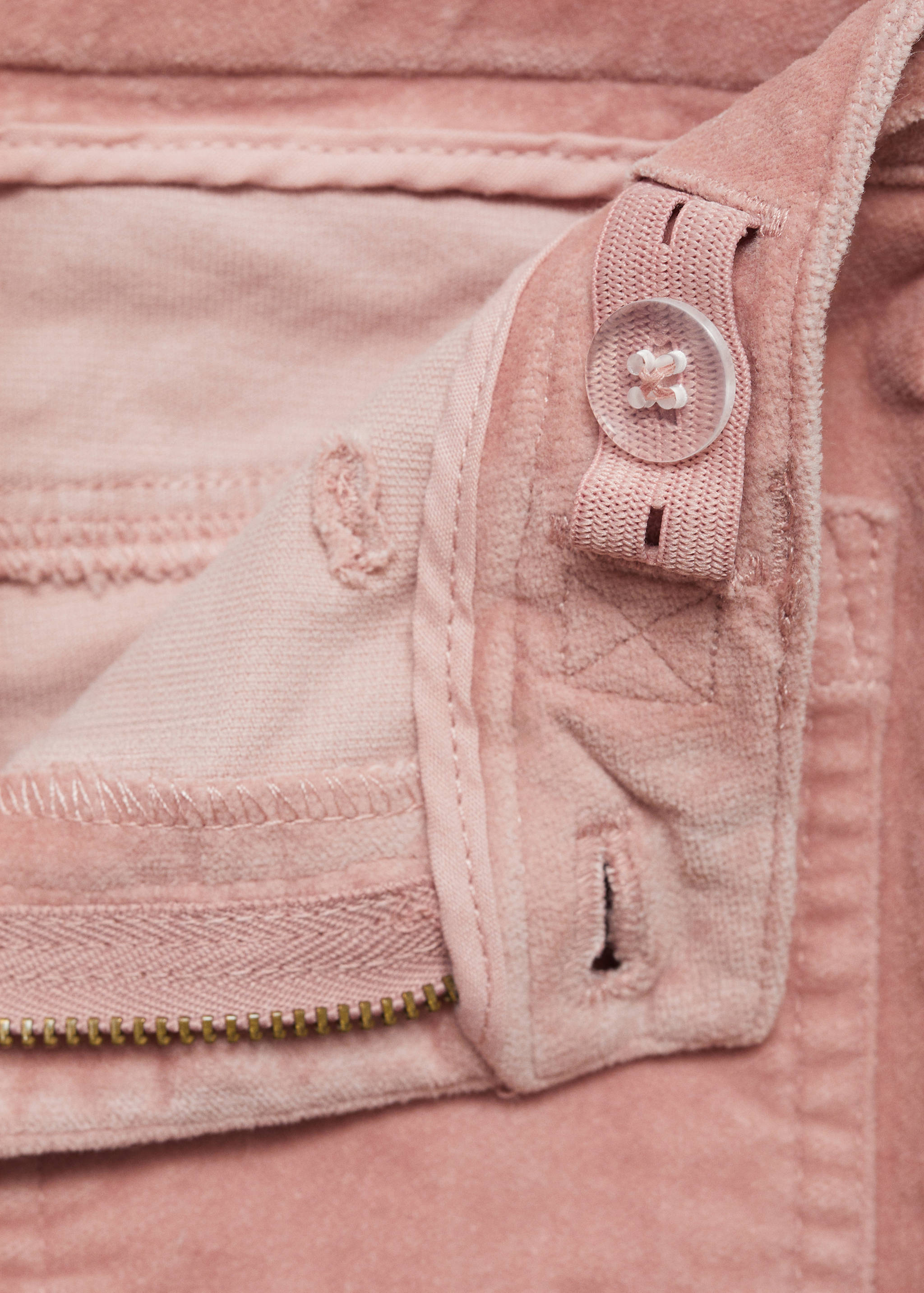 Velvet flared pants - Details of the article 0
