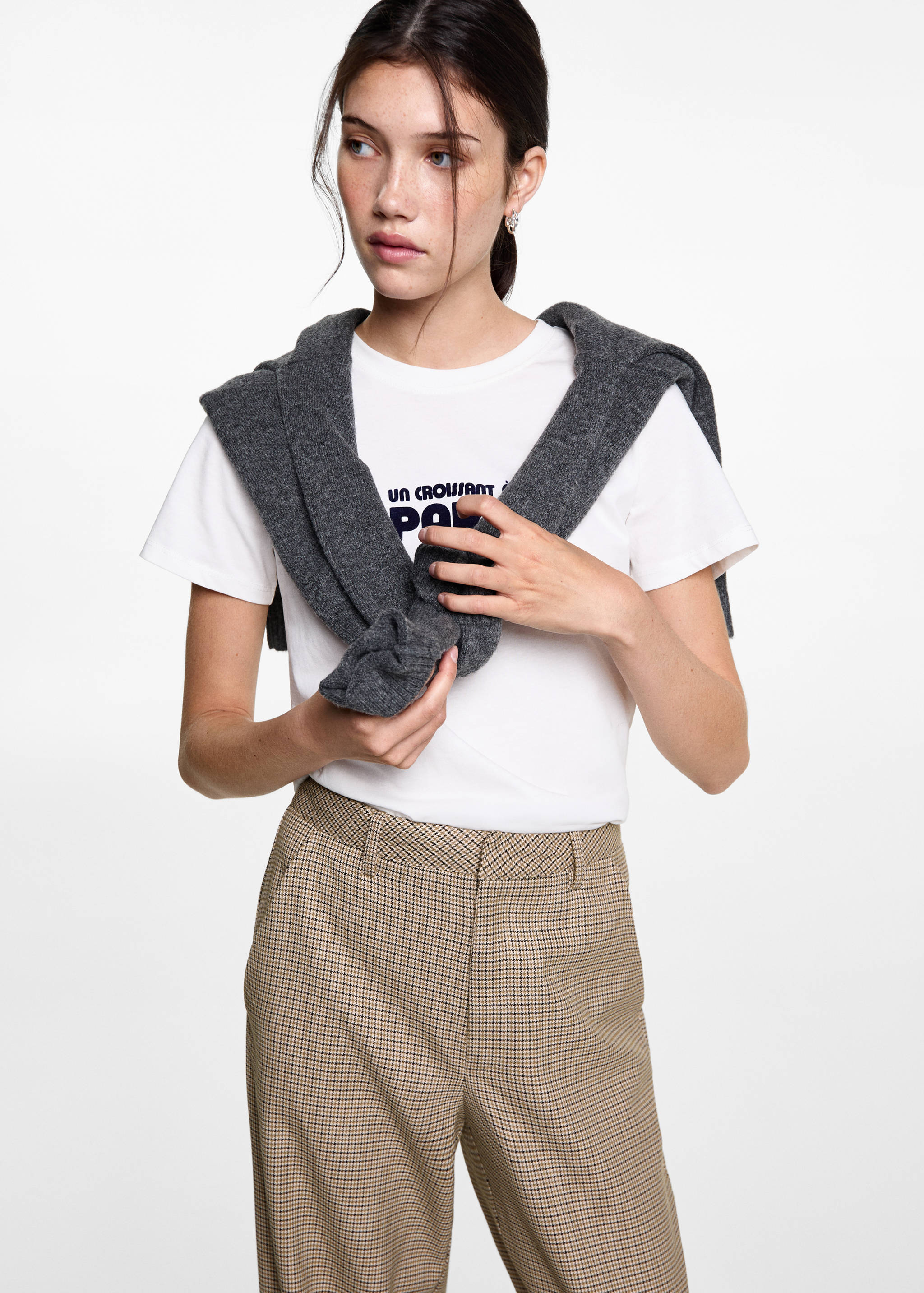 Houndstooth suit trousers - Details of the article 1