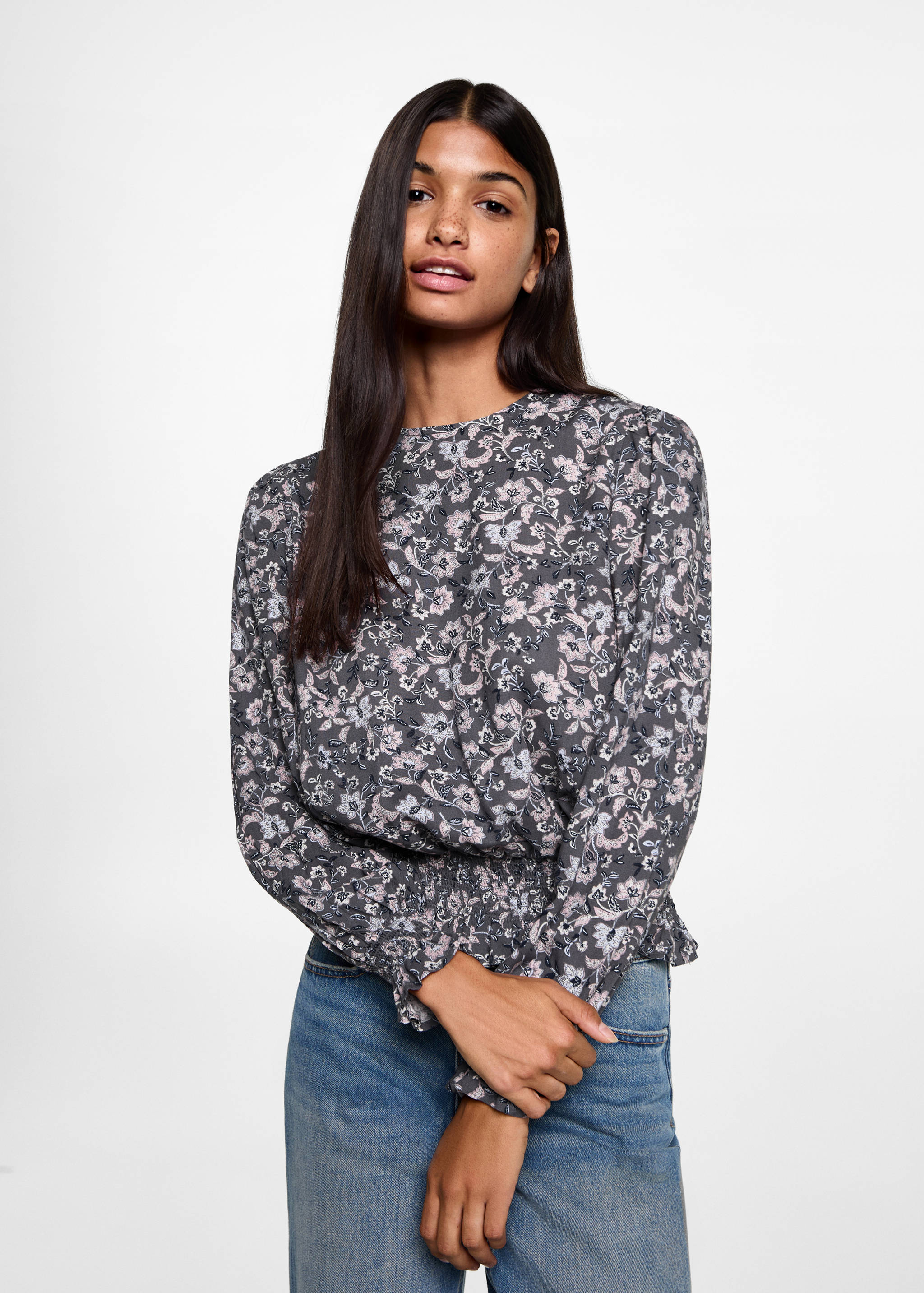 Floral print blouse - Medium plane