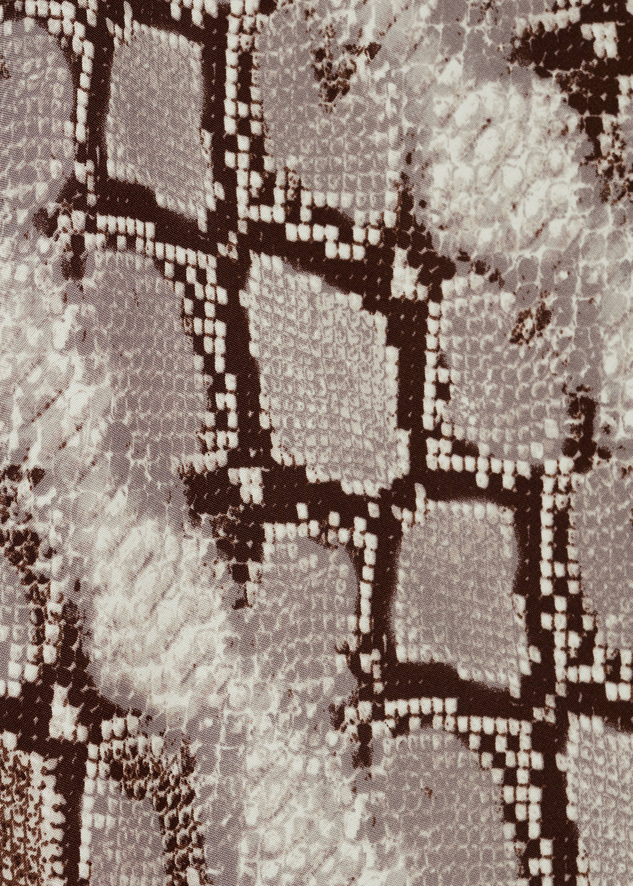 Длинная юбка с анималистическим принтом - Деталь изделия 8