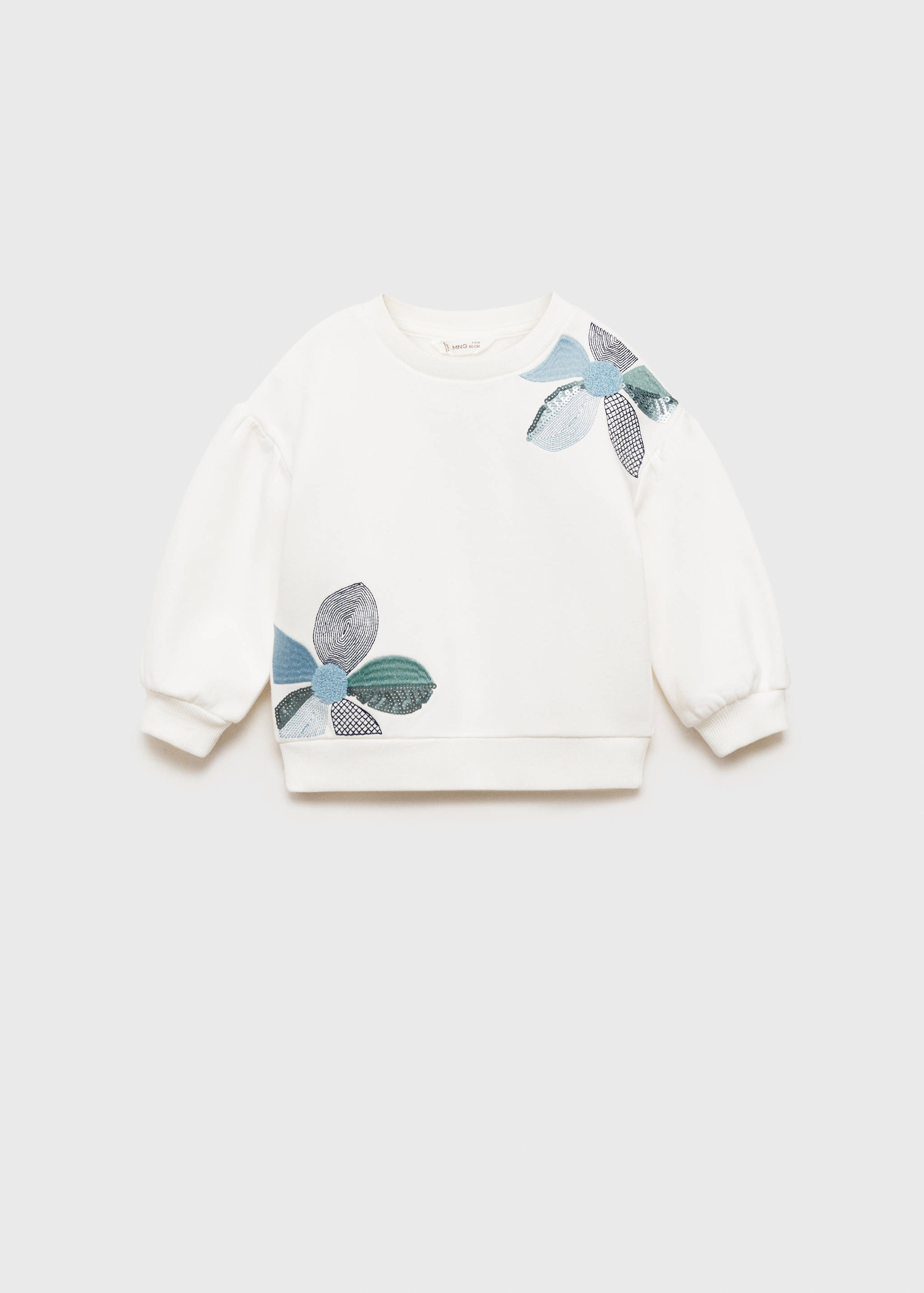 Floral embroidered sweatshirt - Article without model
