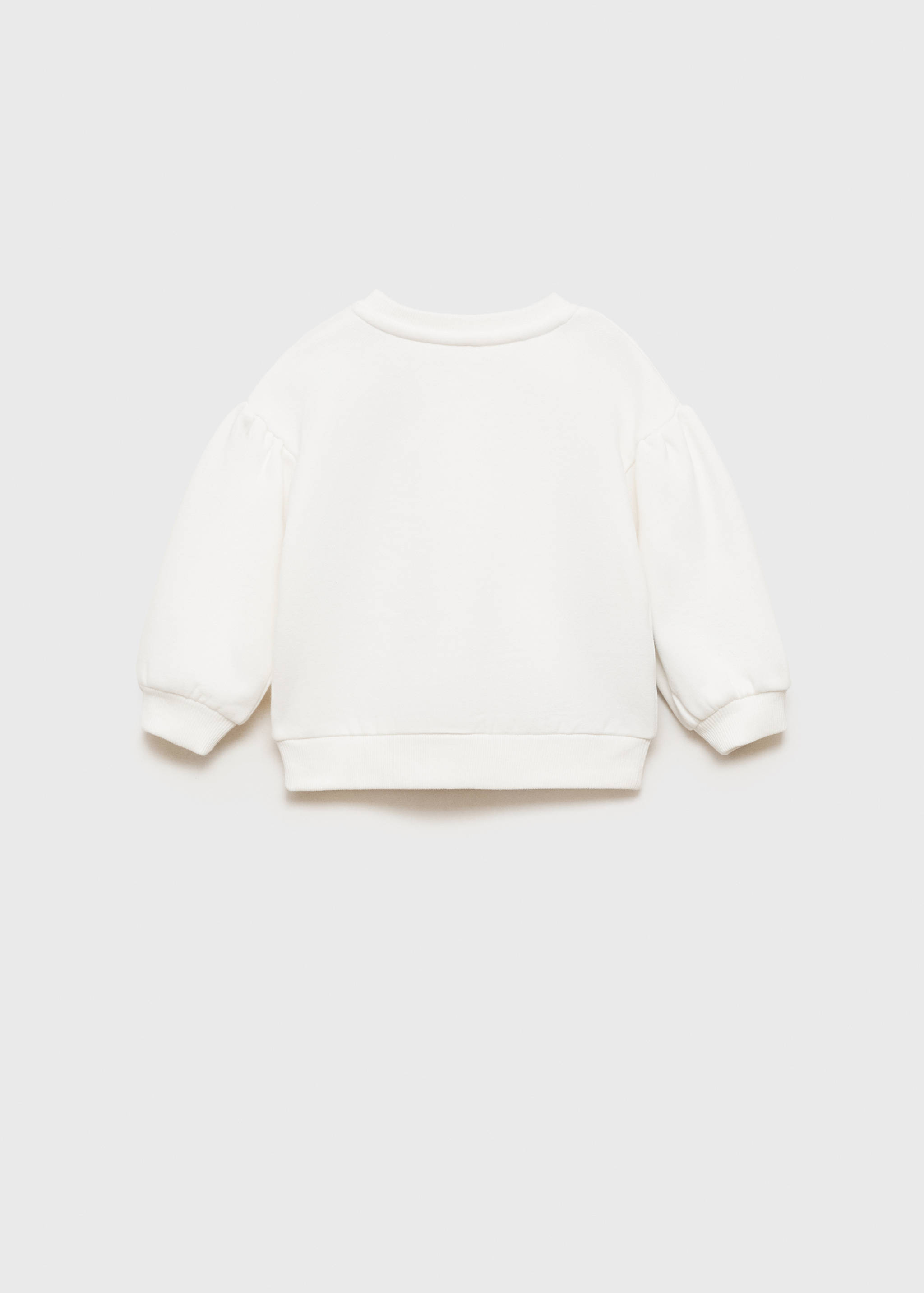 Floral embroidered sweatshirt - Reverse of the article