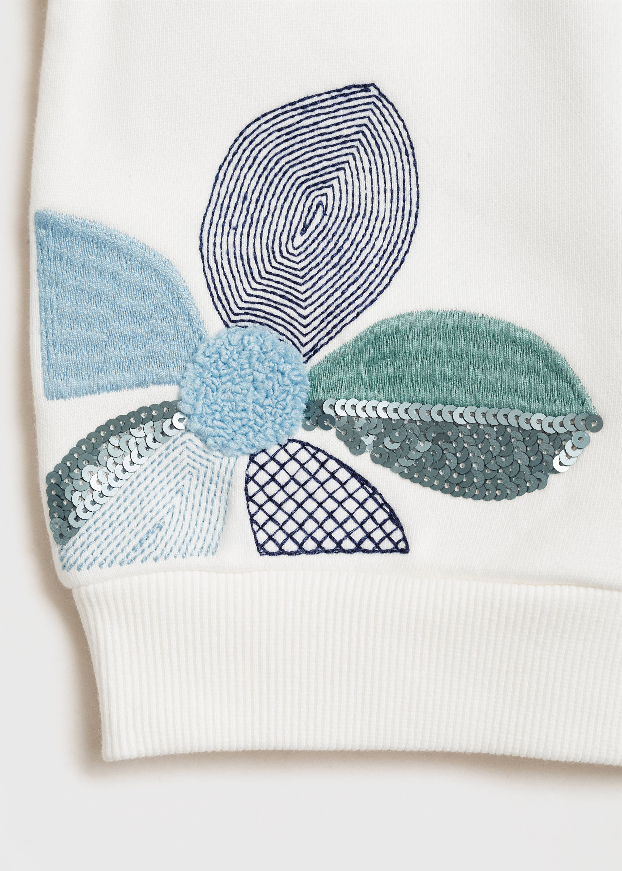 Floral embroidered sweatshirt - Details of the article 8