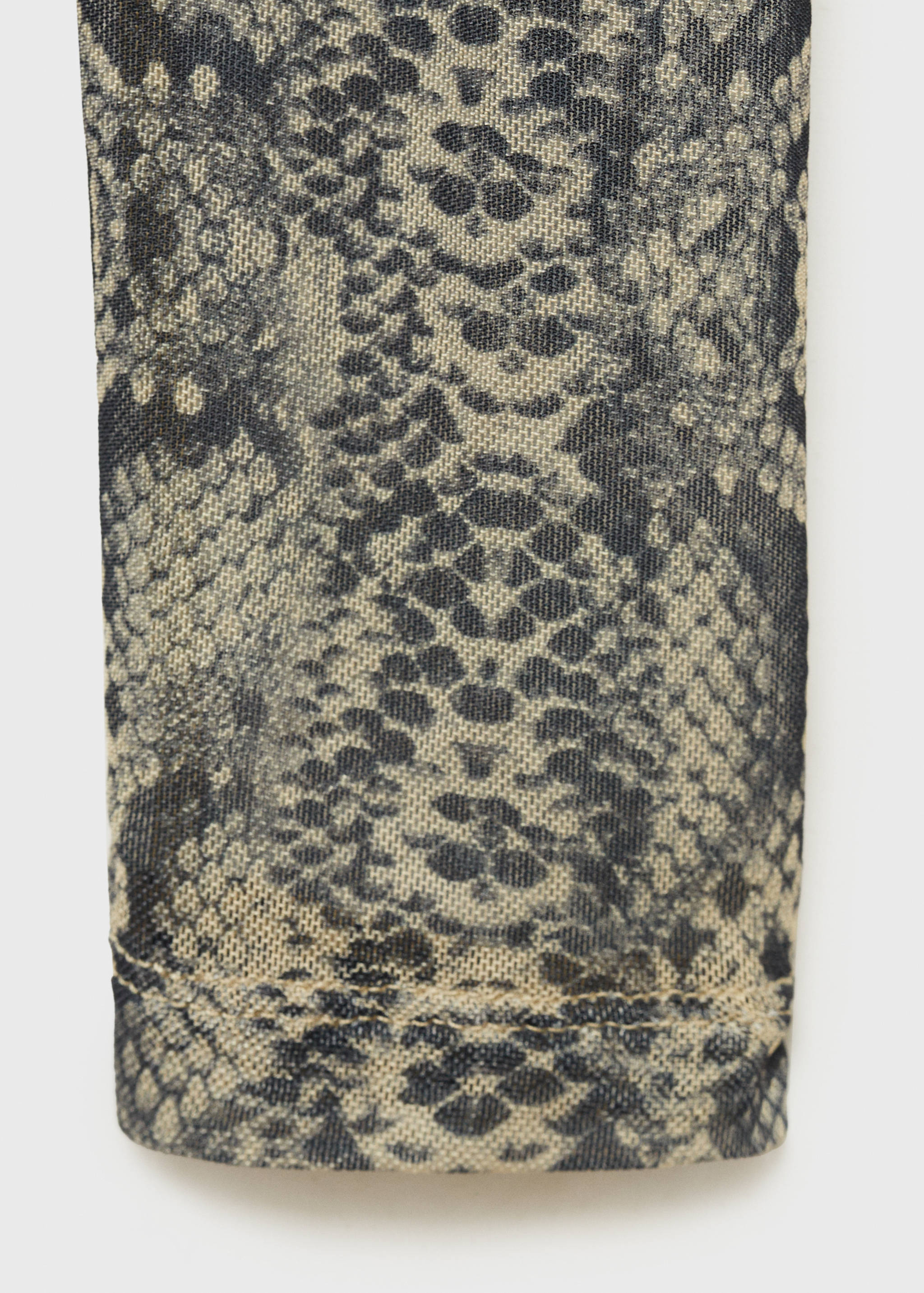Animal print perkins neck t-shirt - Details of the article 0