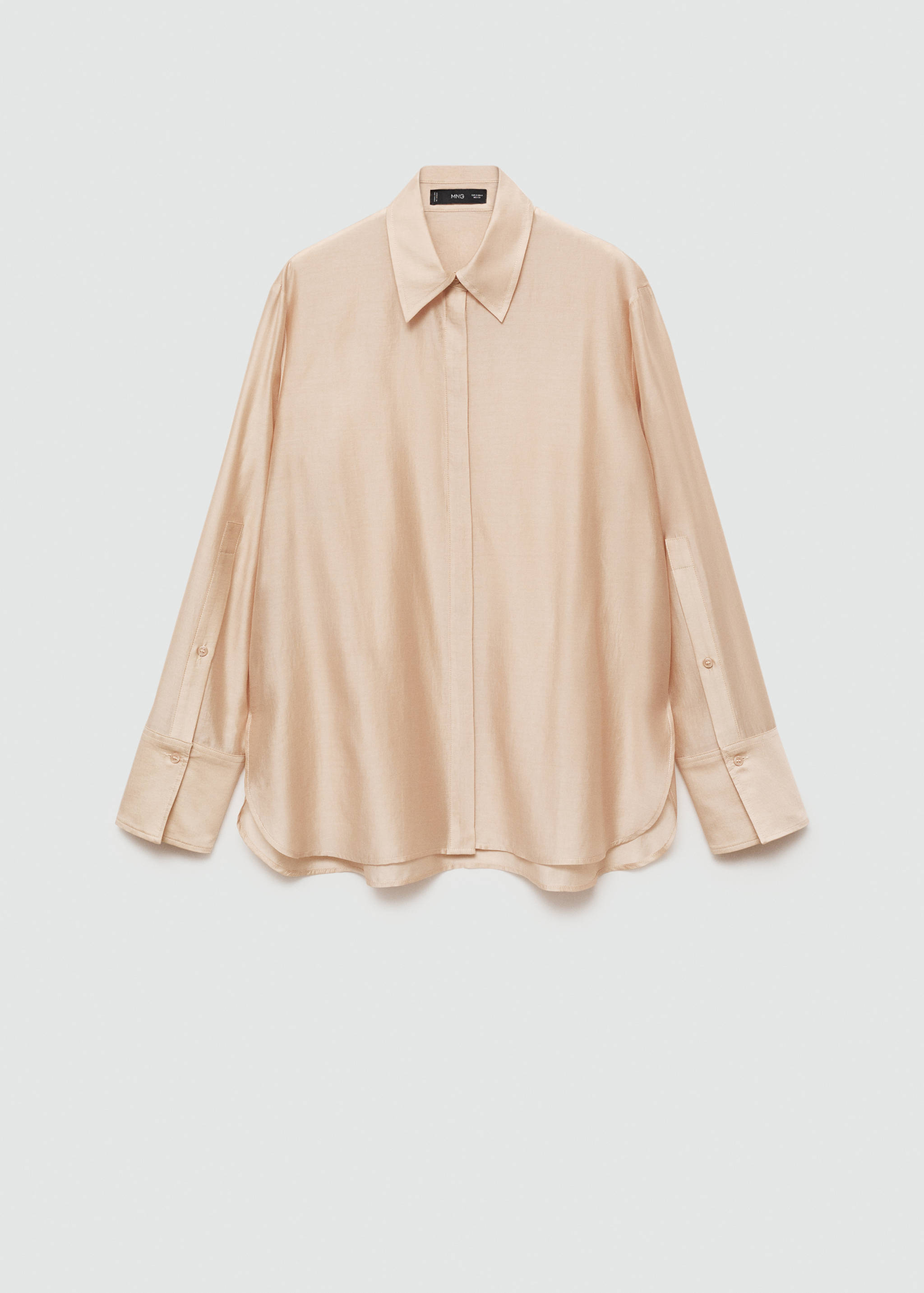 Satin lyocell shirt - Article without model