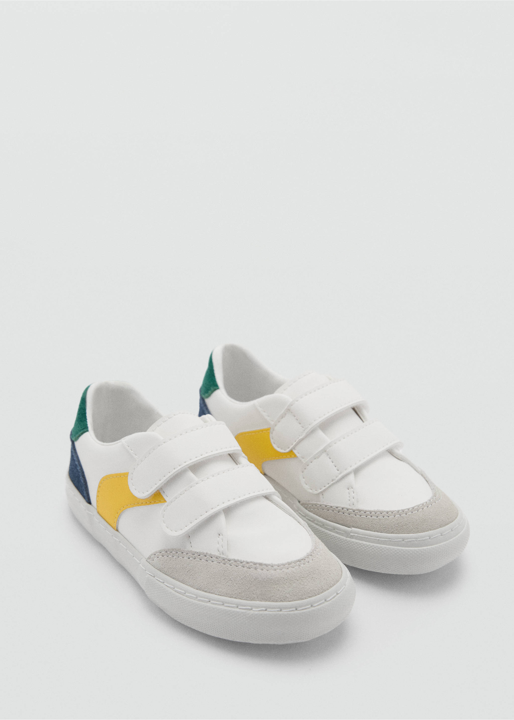 Deportivas tiras velcro - Plano medio, Blanco. Ref: 77077682-00.