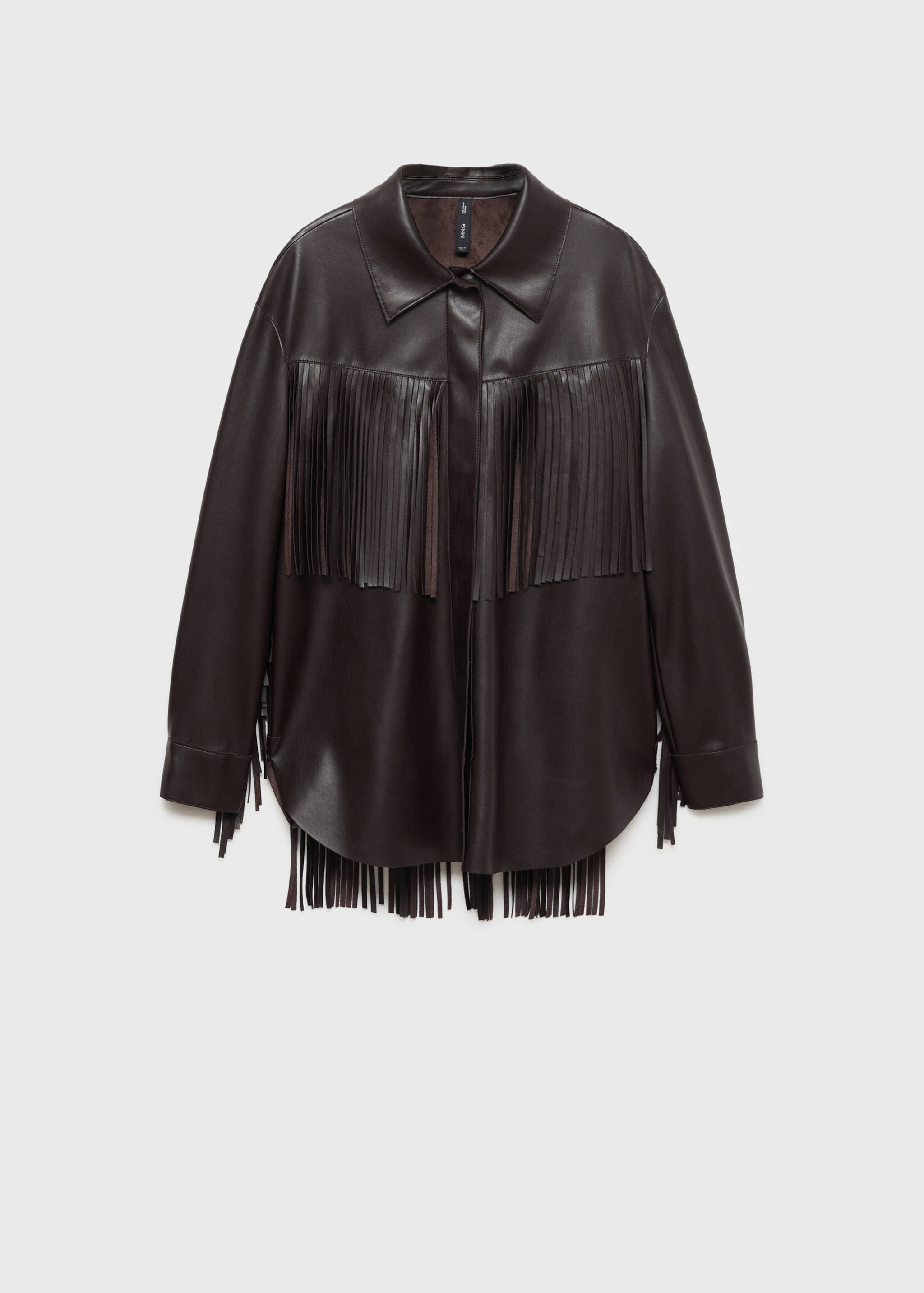Surchemise franges simili-cuir - Article sans modèle