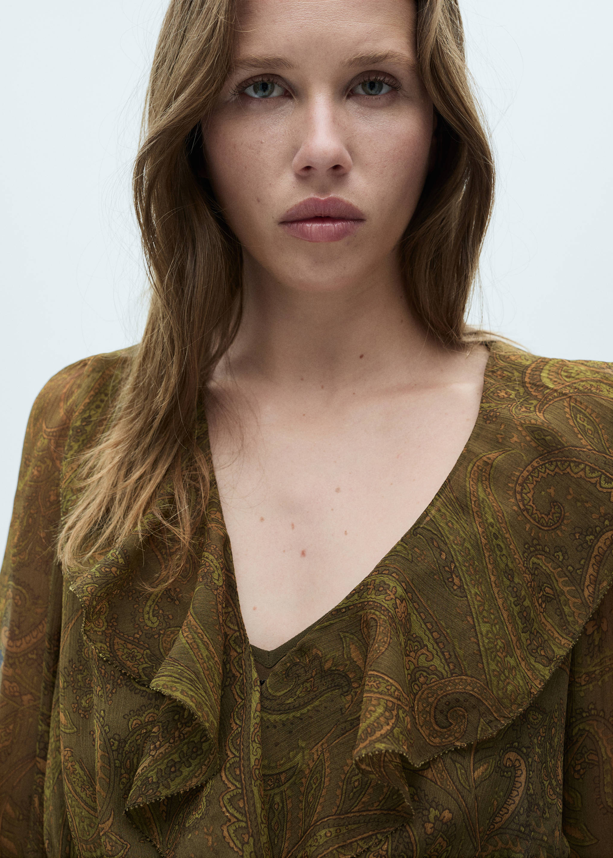 Vestito stampa paisley volant - Dettaglio dell'articolo 1