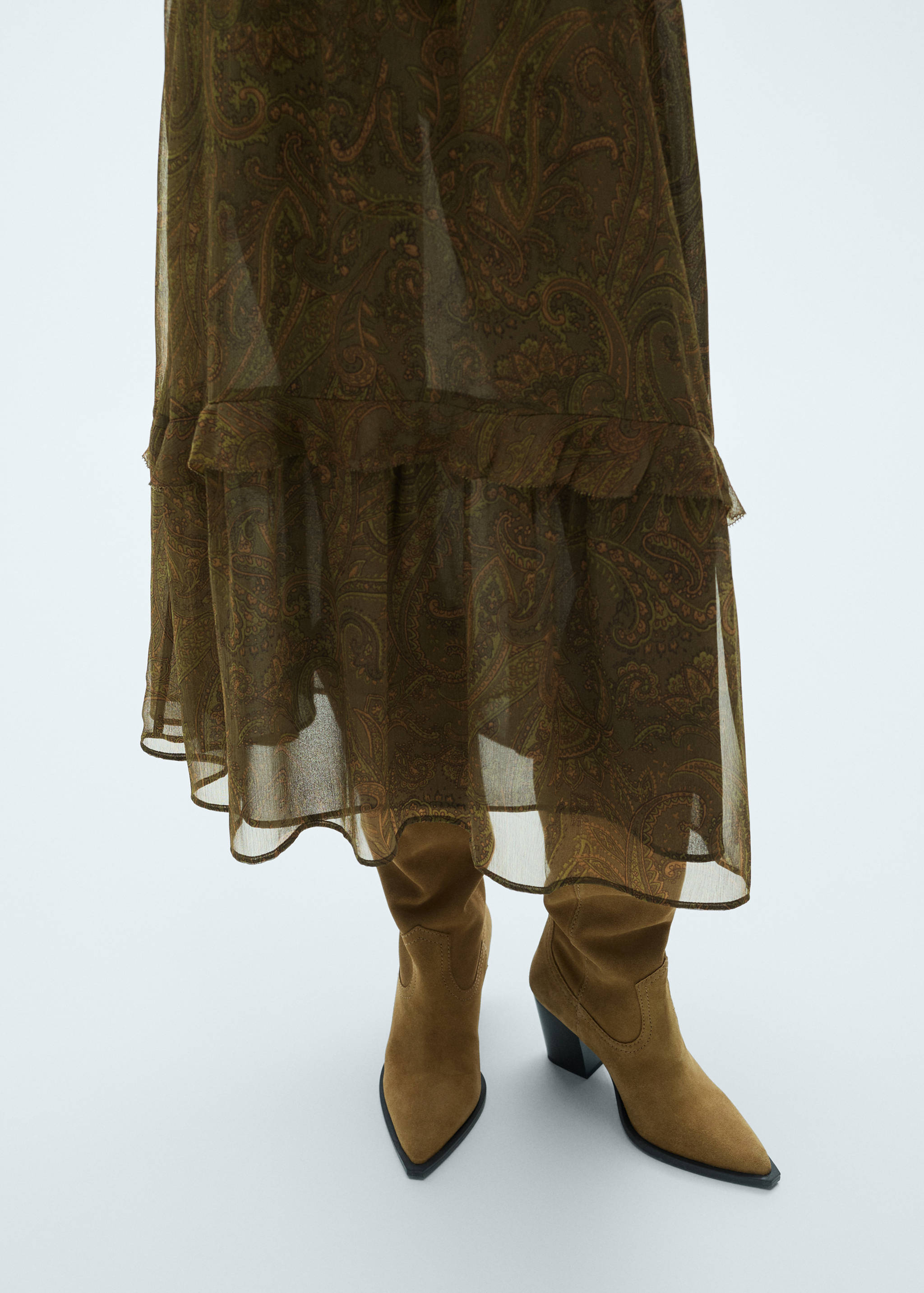 Vestito stampa paisley volant - Dettaglio dell'articolo 6