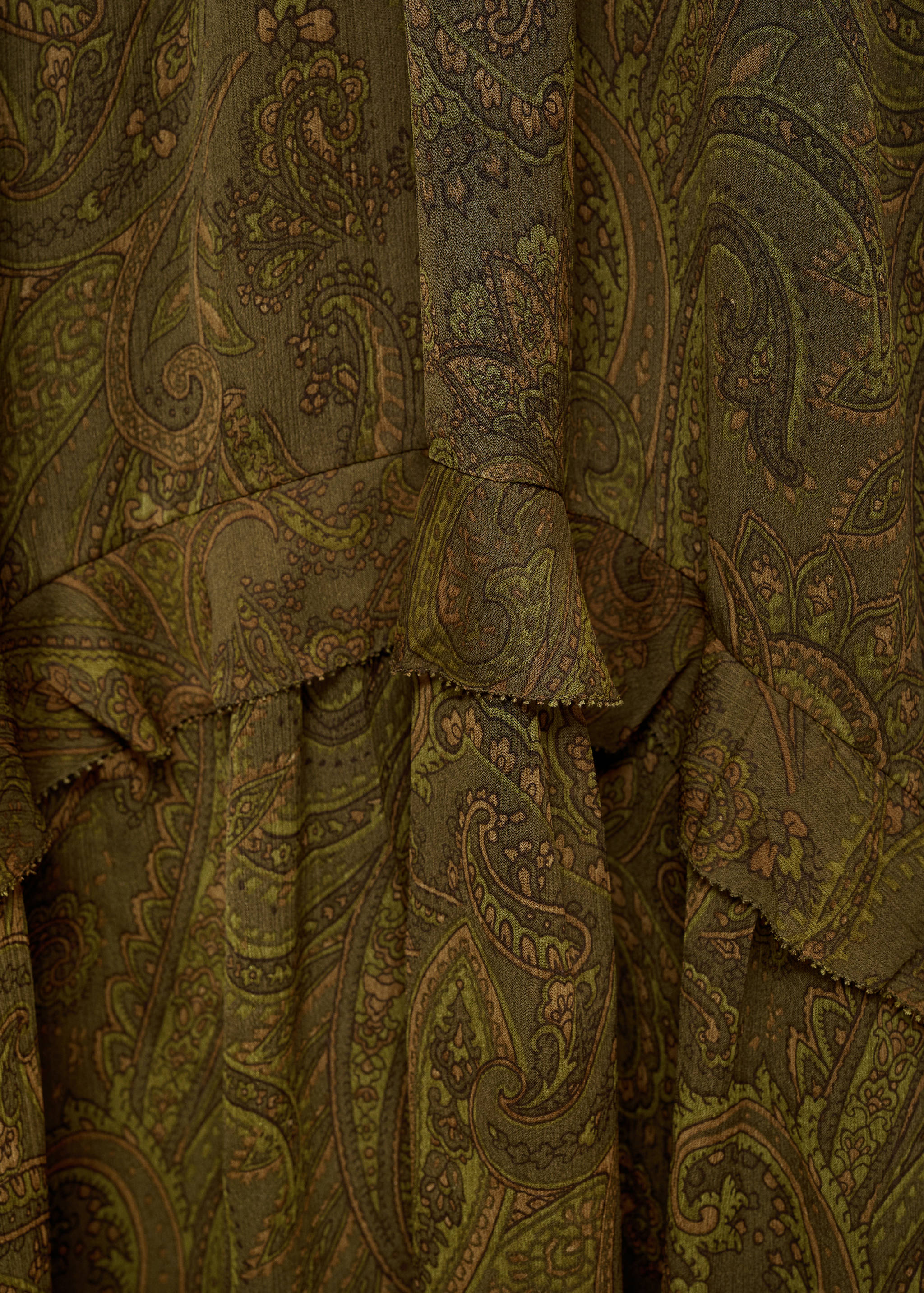 Vestito stampa paisley volant - Dettaglio dell'articolo 0