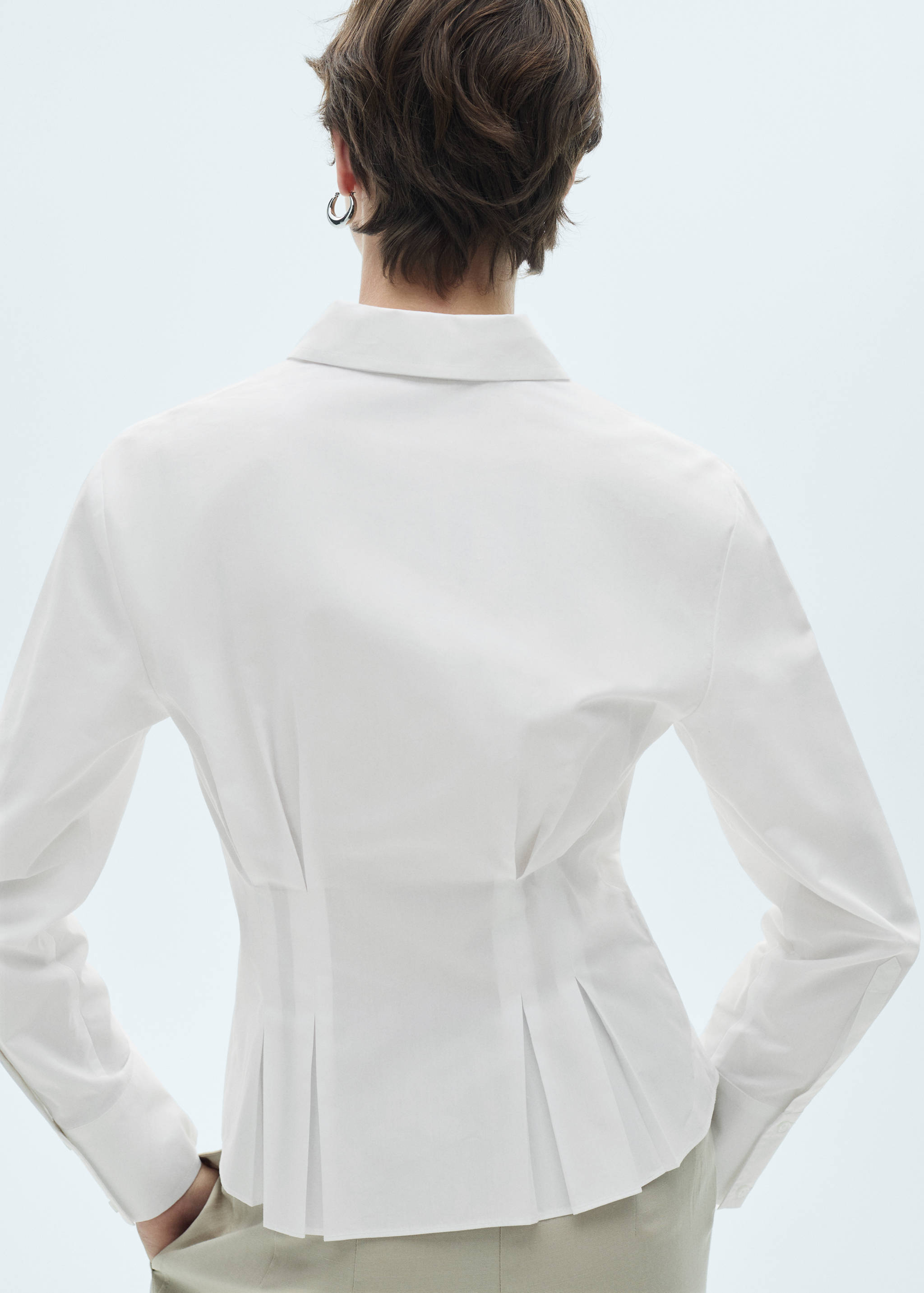 莱赛尔纤维棉质混纺衬衫 - null