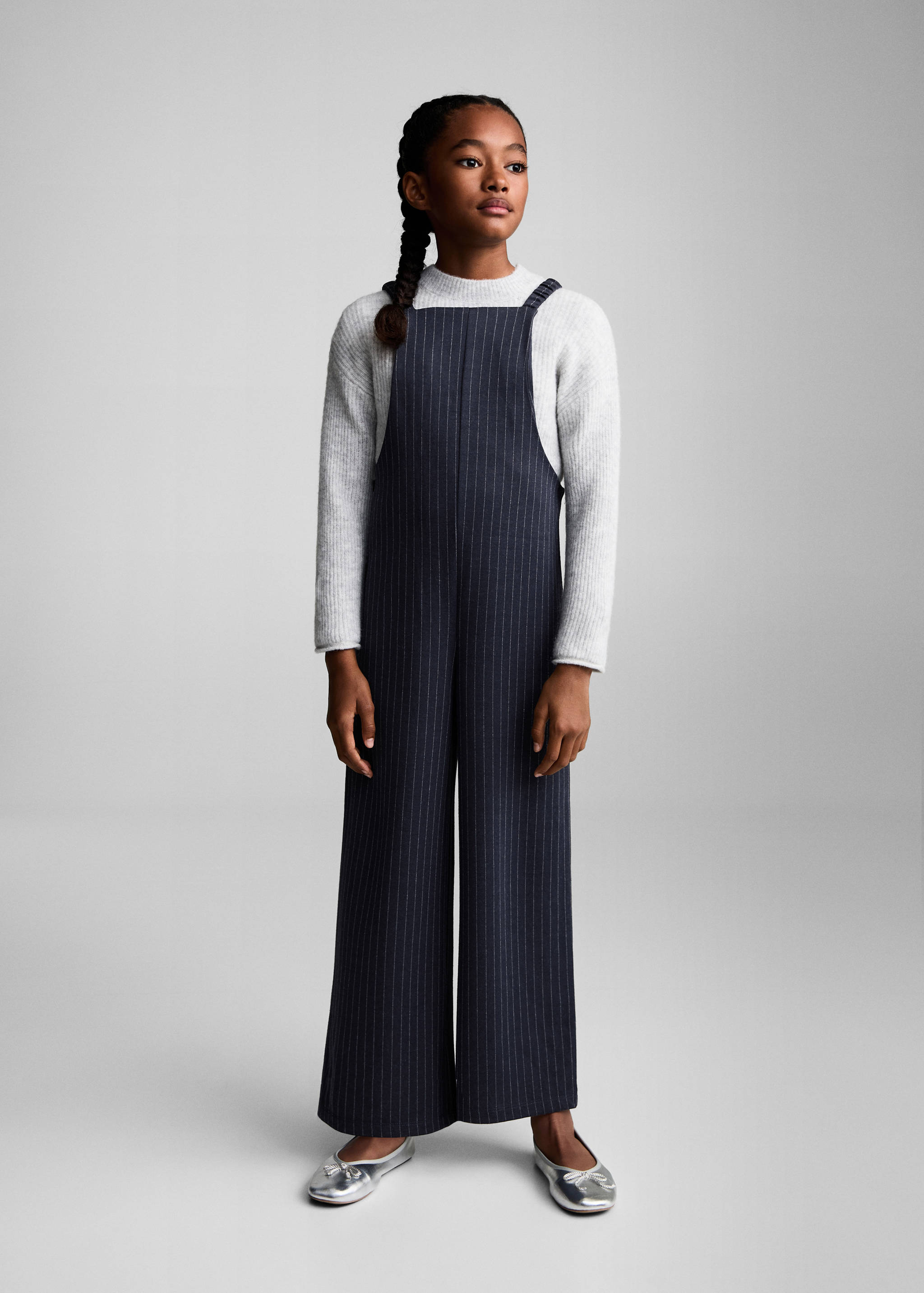 Striped long jumpsuit - General plane