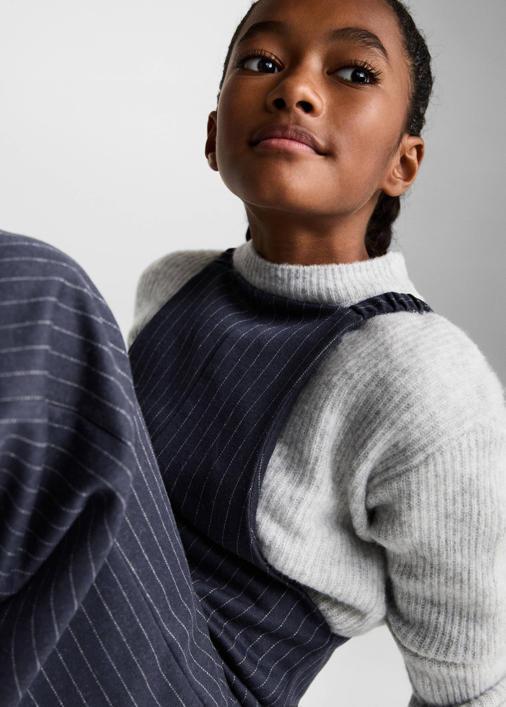 Striped long jumpsuit - Details of the article 1