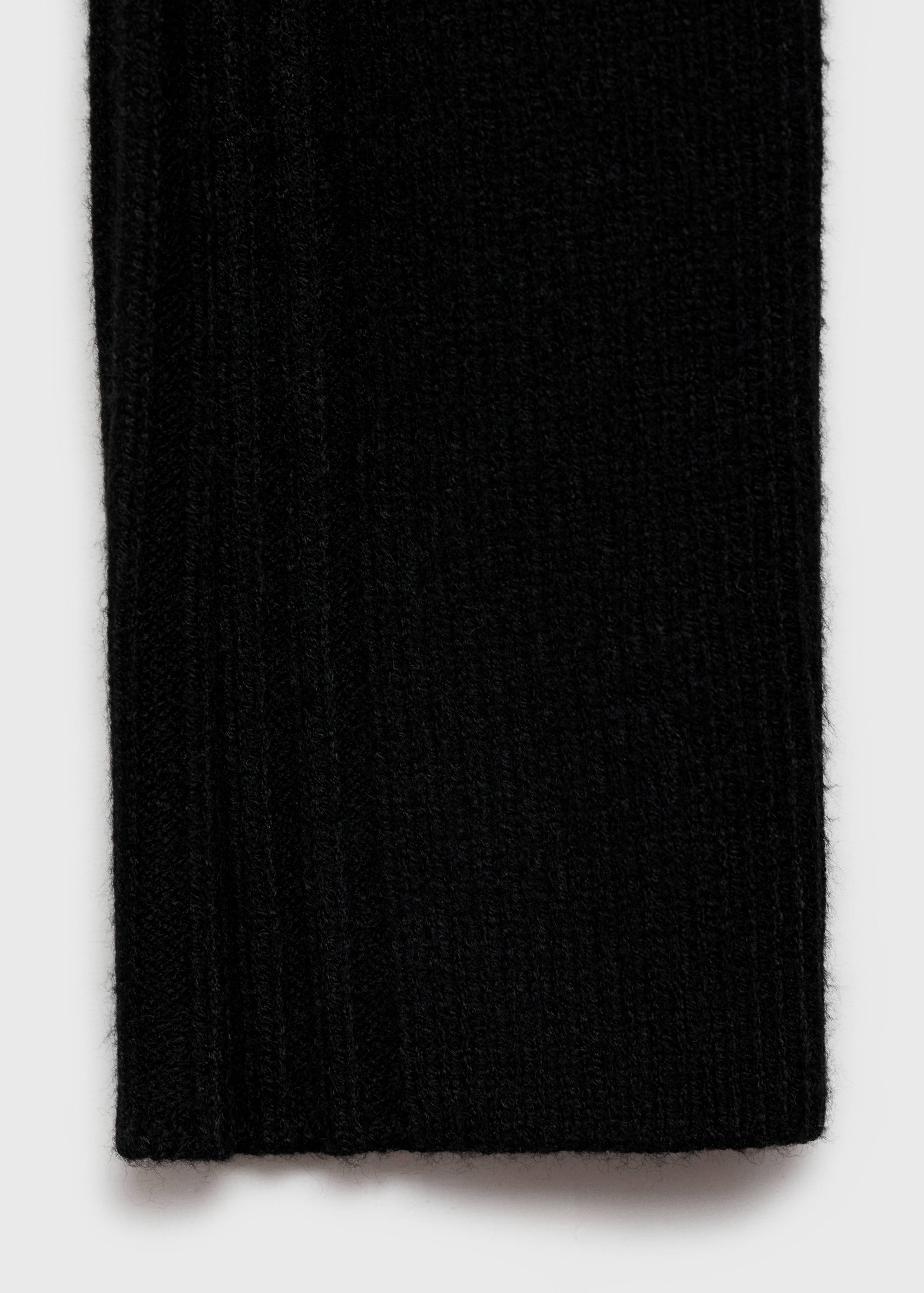 Short knitted turtleneck dress - Details of the article 0