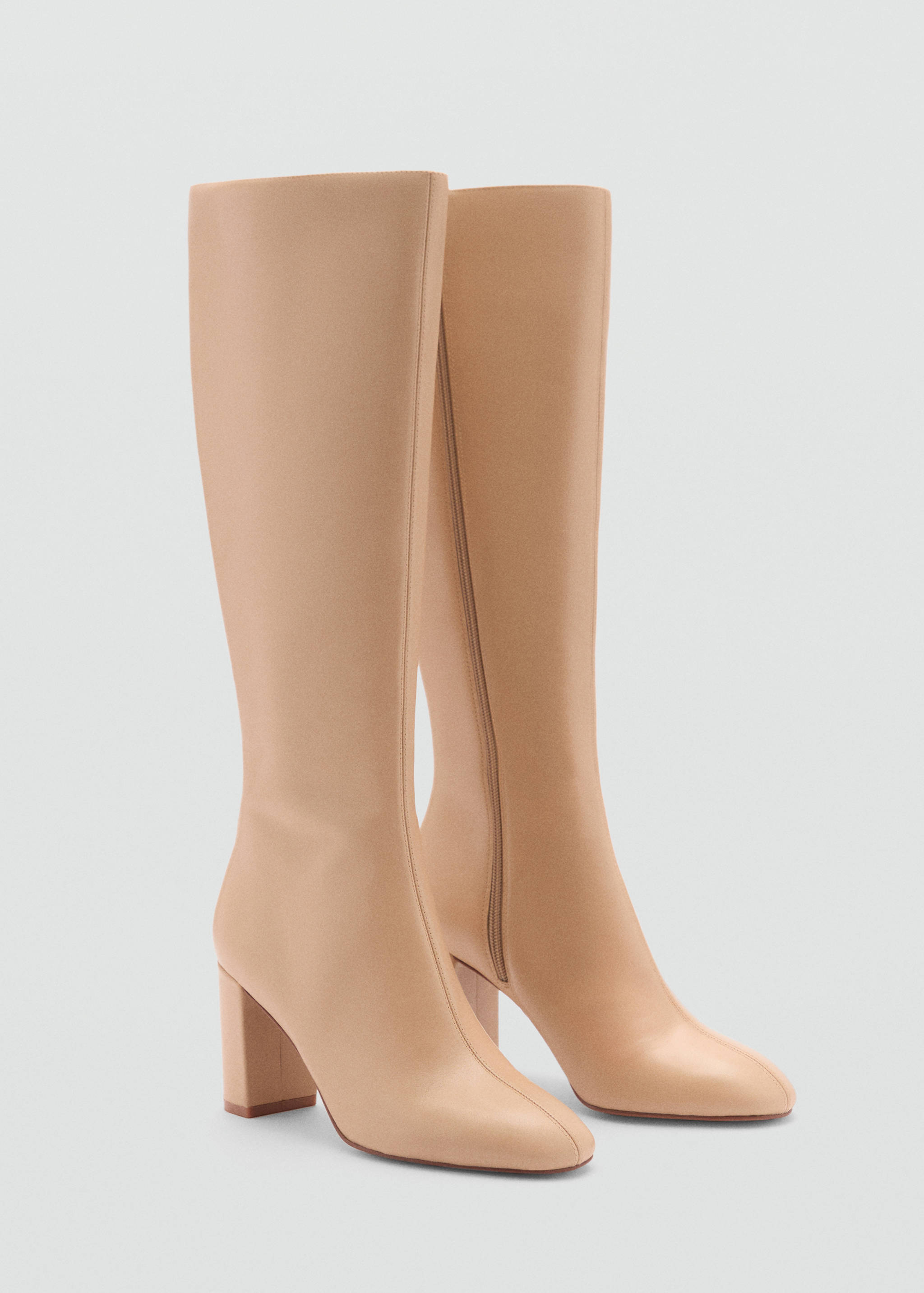 Tall leather boots - Medium plane