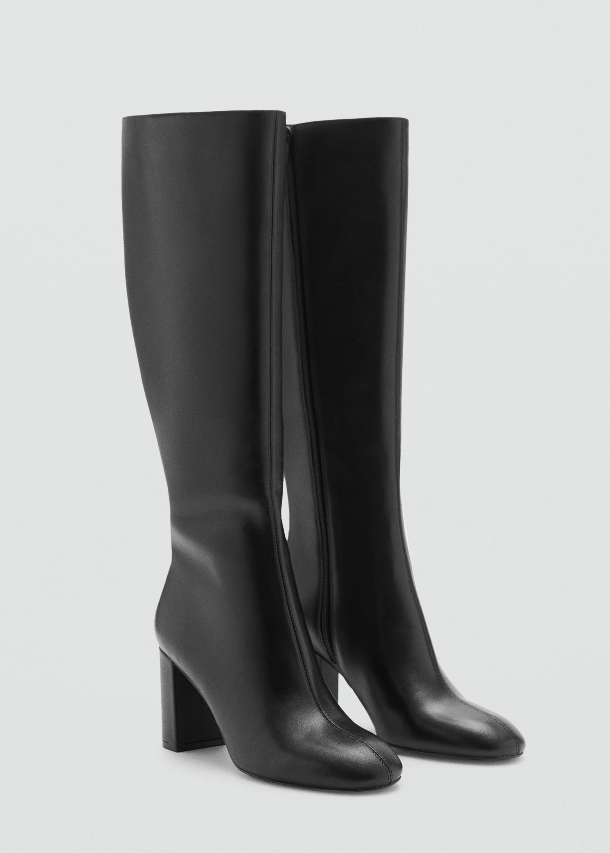 Tall leather boots - Medium plane