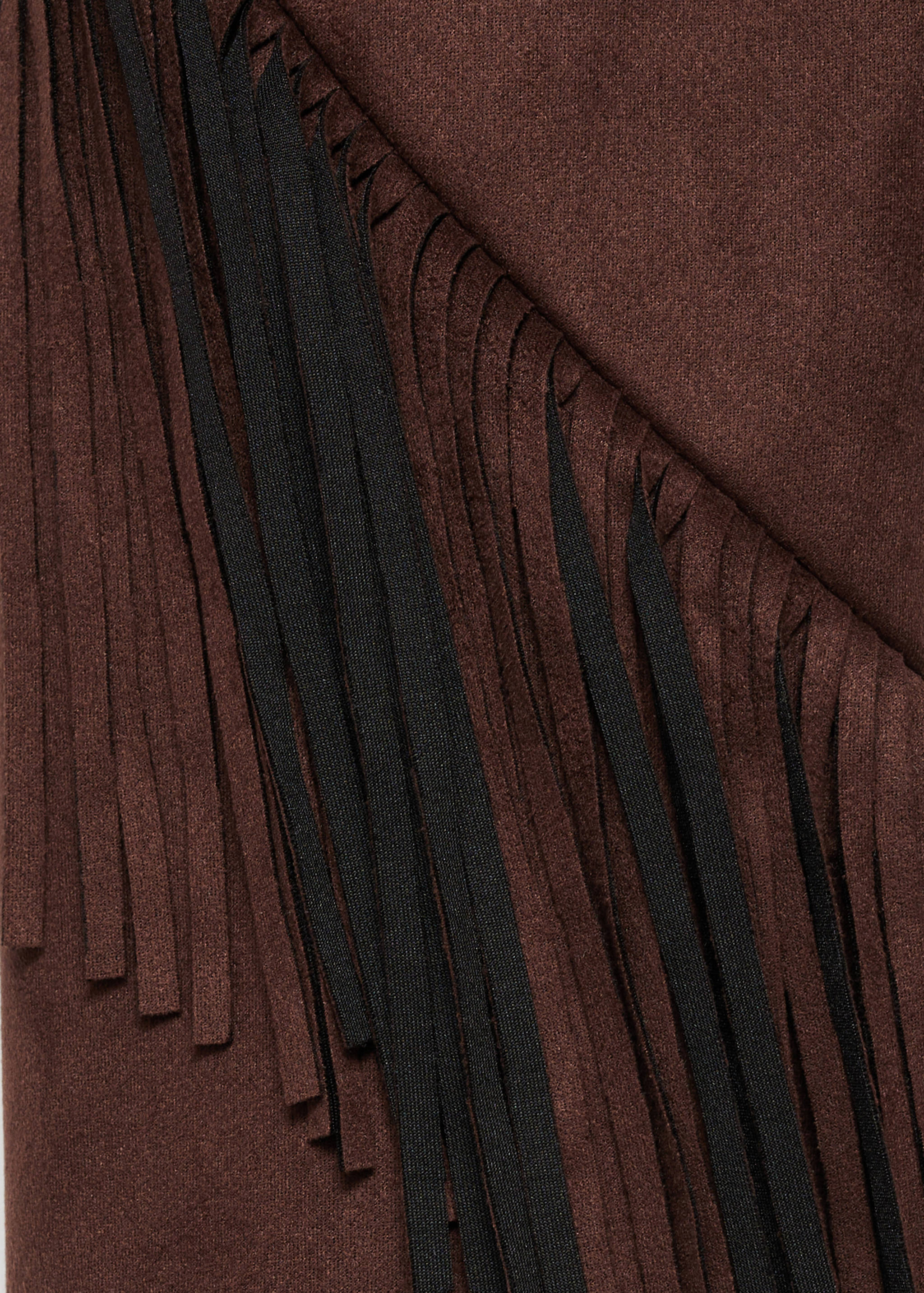 Suede-effect fringes jacket - Details of the article 0