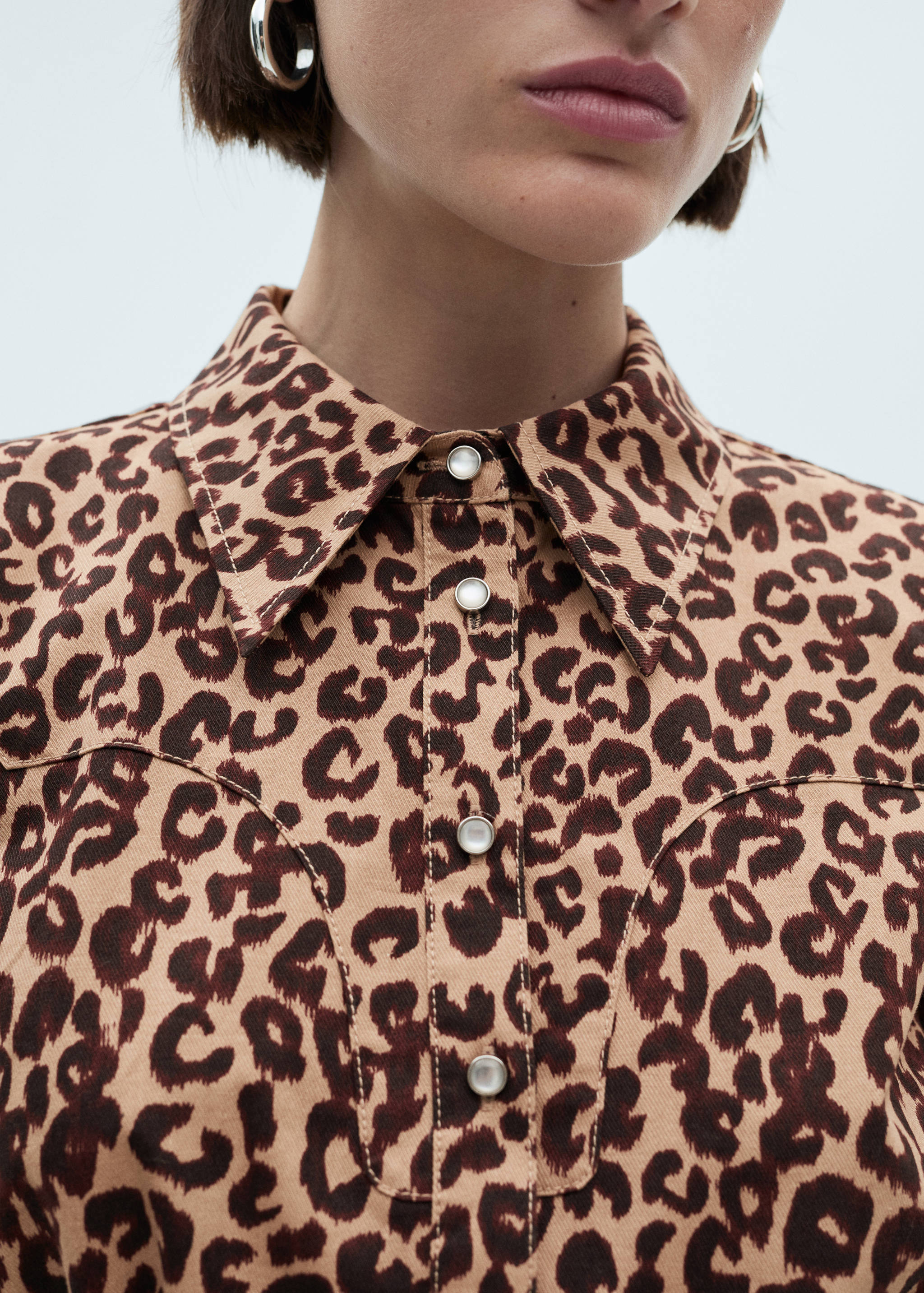 Leopard-print shirt dress - Details of the article 6