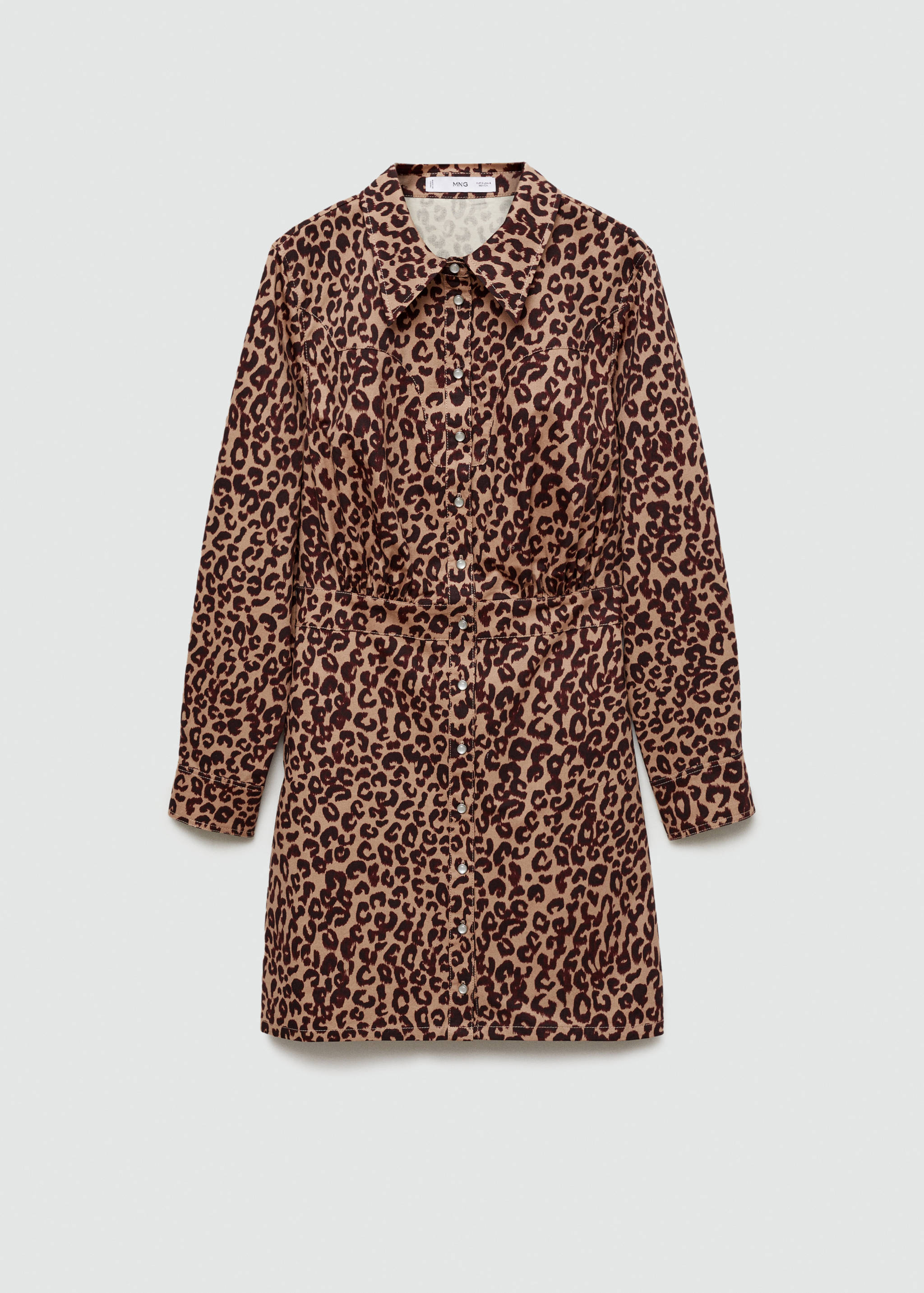 Leopard-print shirt dress - Article without model